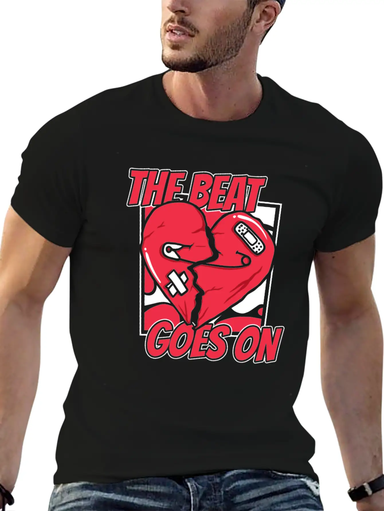 The Beat Goes On Pacemakers Catheter Open Heart Classic Fit Graphic Tee For Daily Comfort – Unisex Cotton Shirt