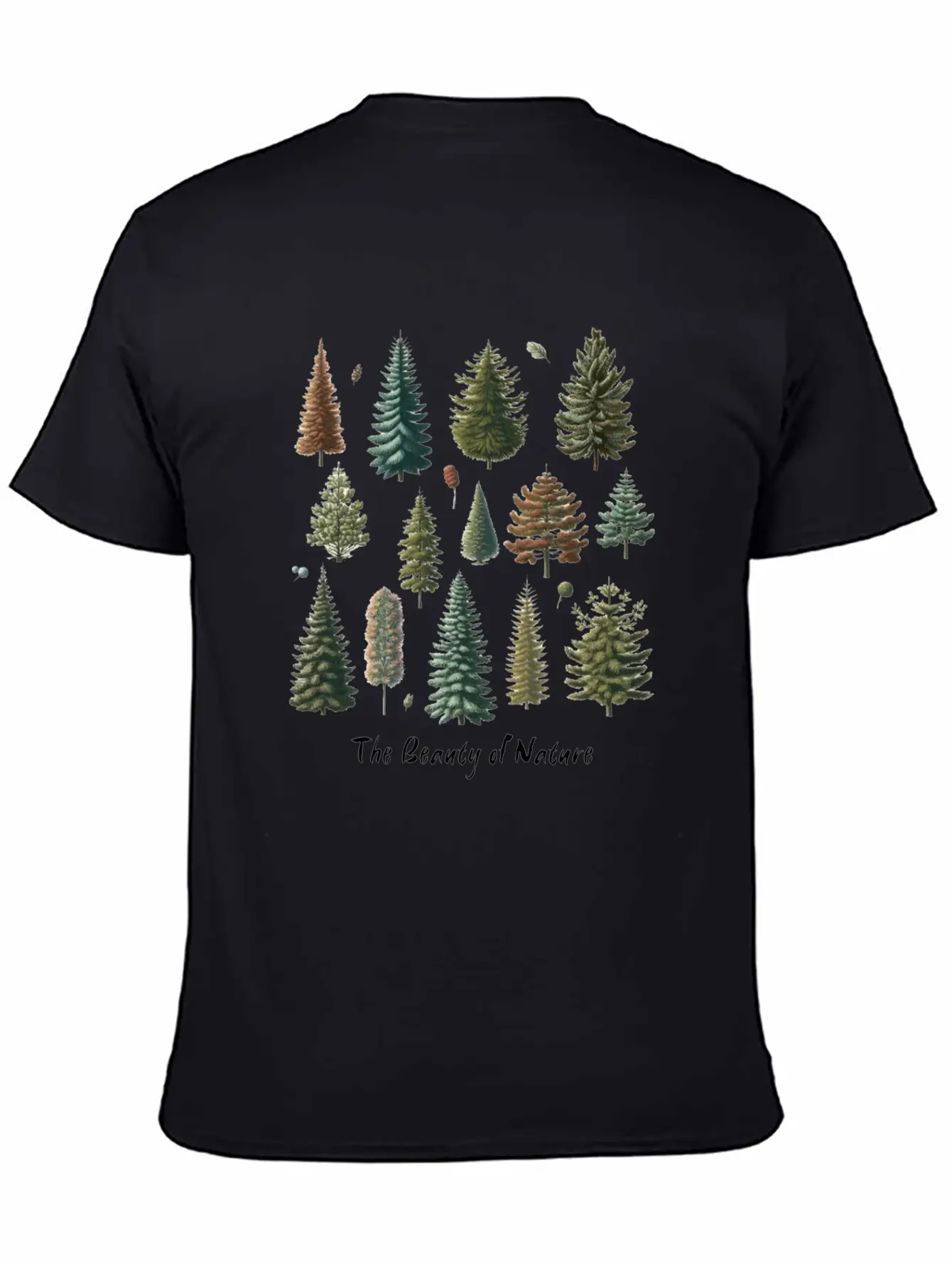 The Beauty Of Nature Trees And Fruits In The Old Lightweight Cotton T-Shirt – Daily Comfort Graphic Shirt