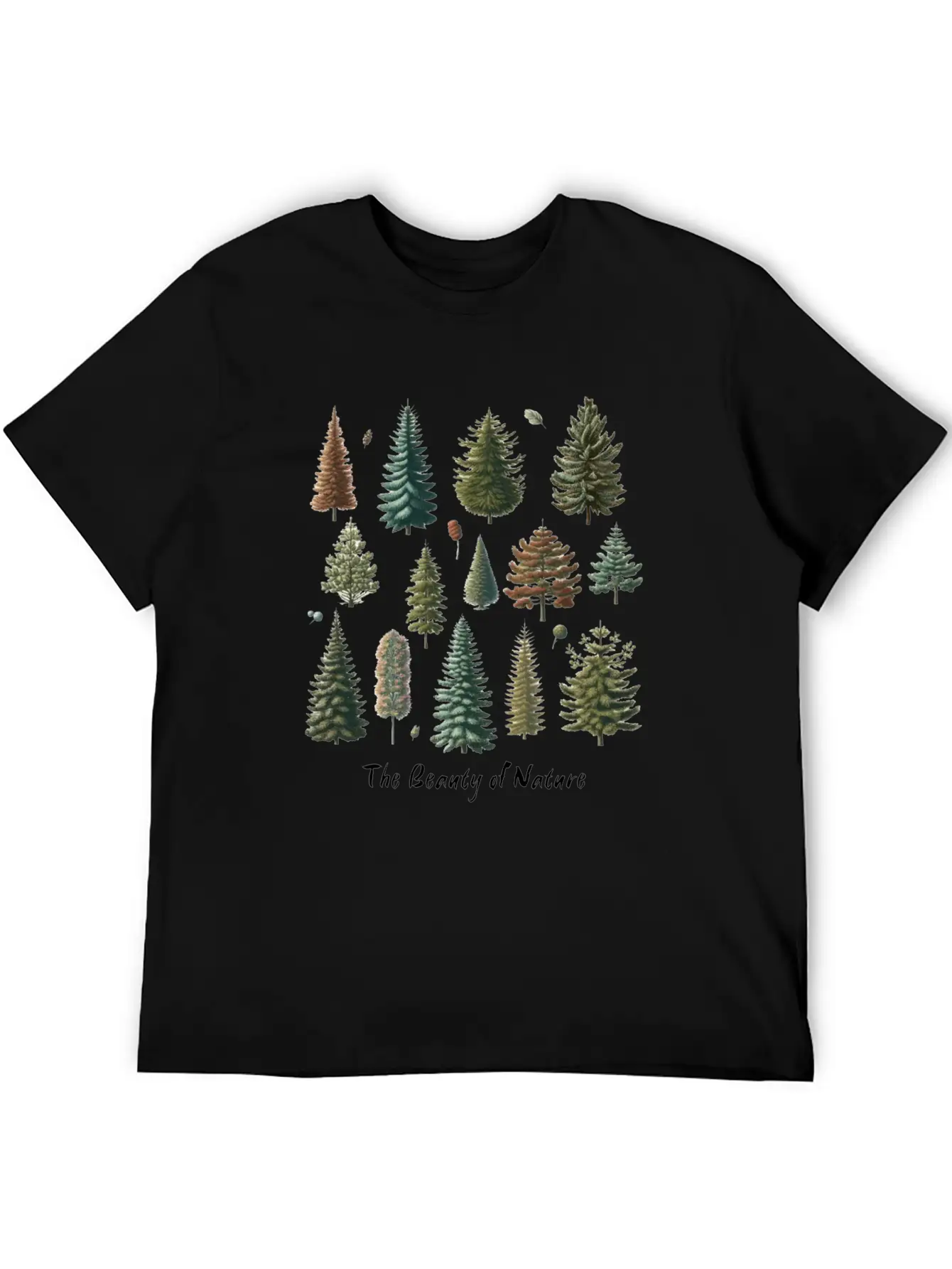 The Beauty Of Nature Trees And Fruits In The Old Lightweight Cotton T-Shirt – Daily Comfort Graphic Shirt