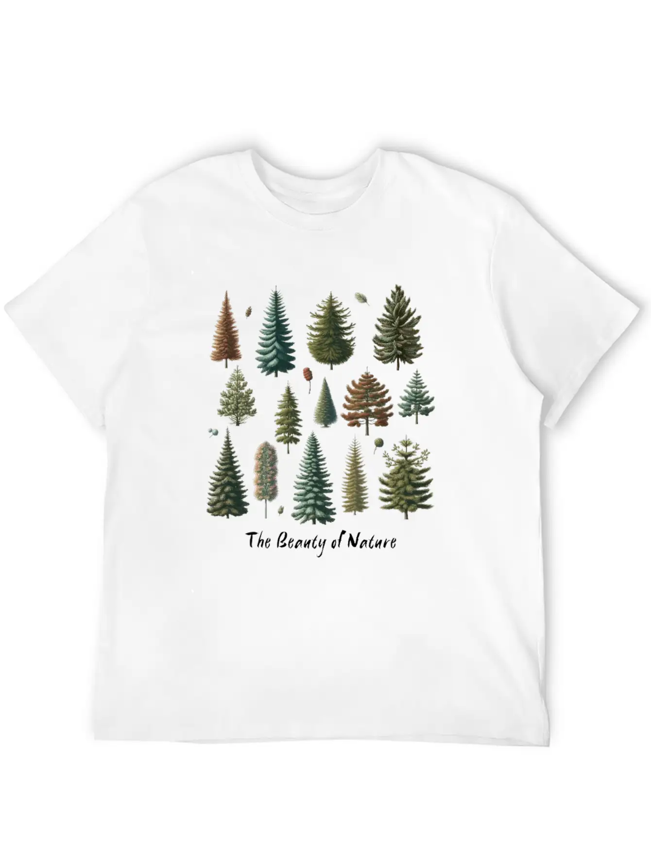 The Beauty Of Nature Trees And Fruits In The Old Lightweight Cotton T-Shirt – Daily Comfort Graphic Shirt
