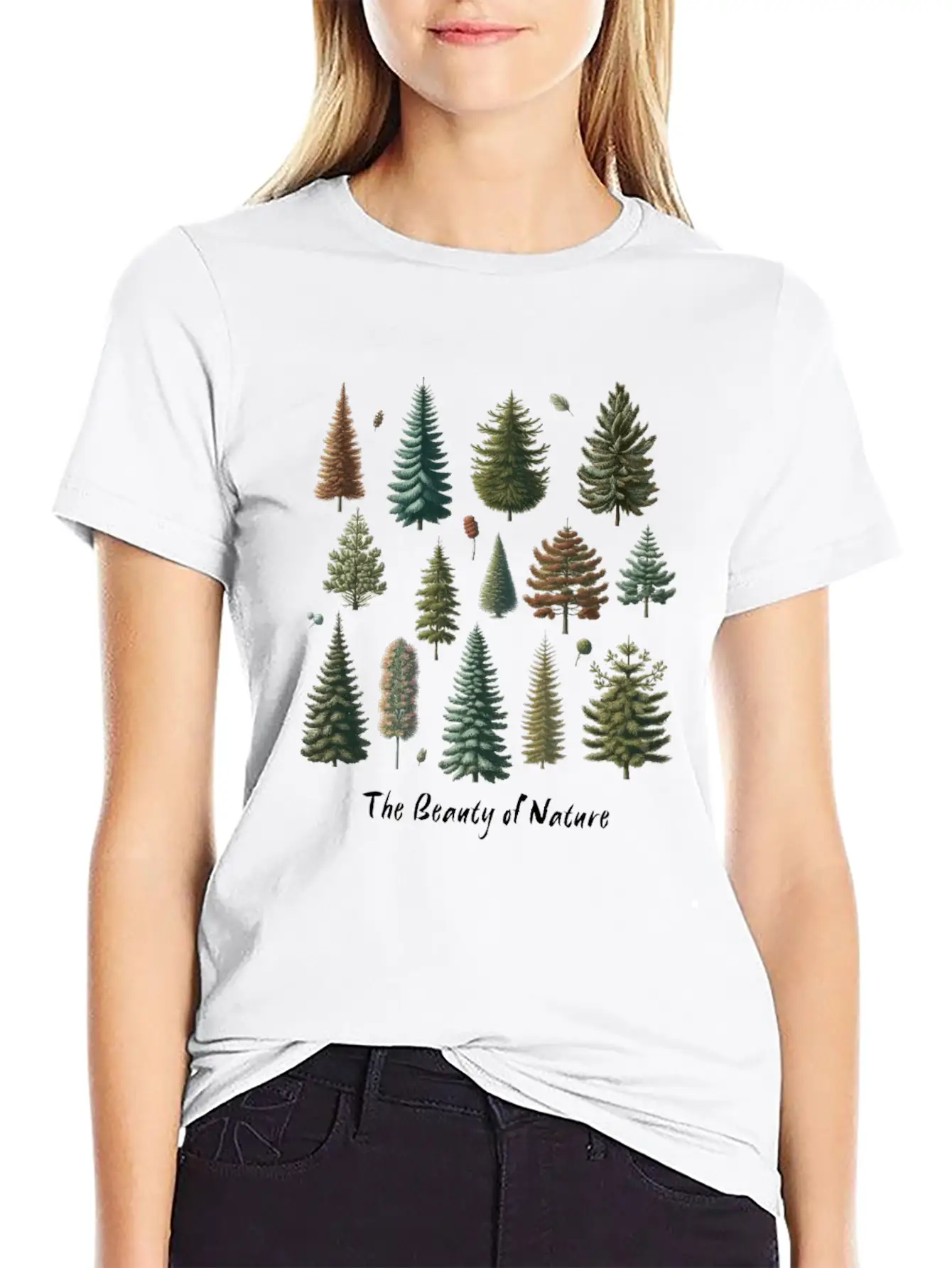 The Beauty Of Nature Trees And Fruits In The Old Lightweight Cotton T-Shirt – Daily Comfort Graphic Shirt