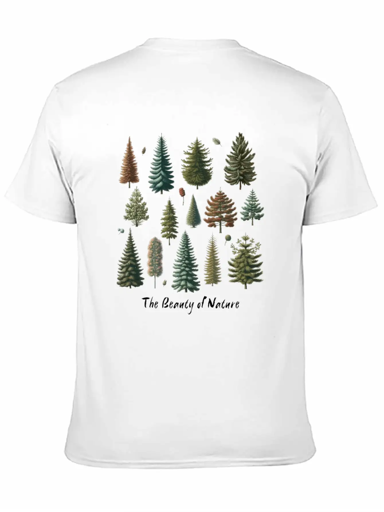 The Beauty Of Nature Trees And Fruits In The Old Lightweight Cotton T-Shirt – Daily Comfort Graphic Shirt