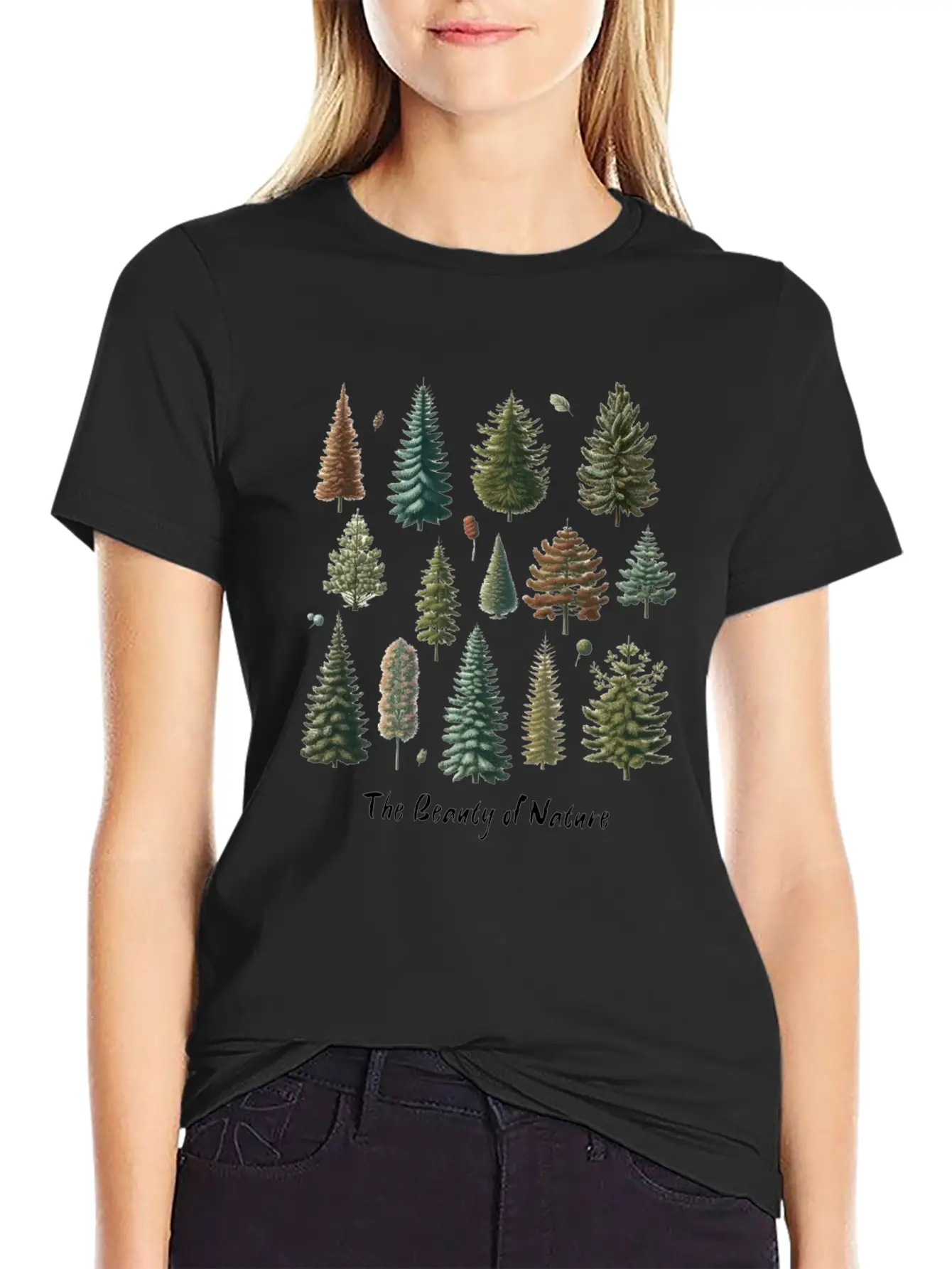 The Beauty Of Nature Trees And Fruits In The Old Lightweight Cotton T-Shirt – Daily Comfort Graphic Shirt