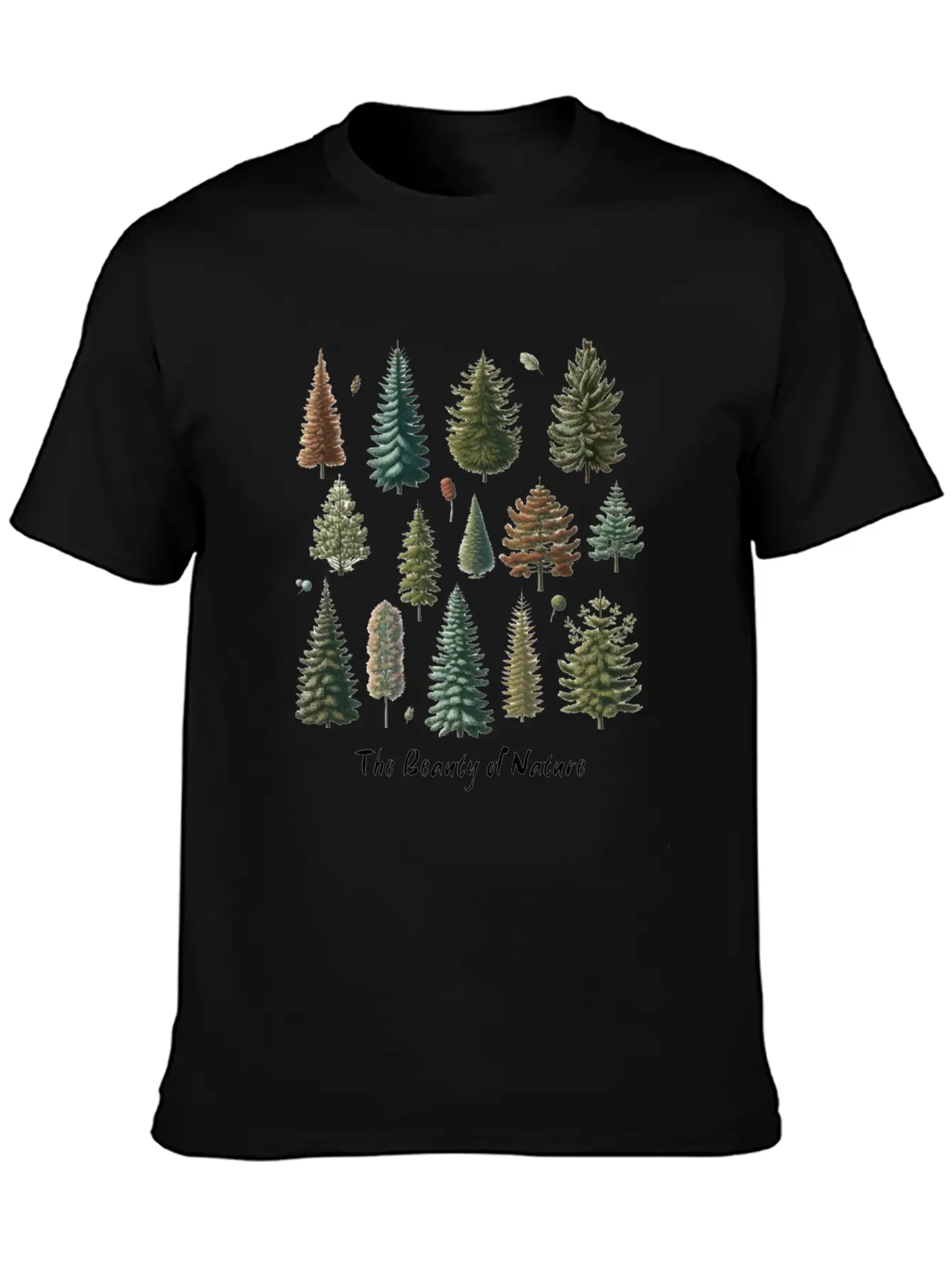 The Beauty Of Nature Trees And Fruits In The Old Lightweight Cotton T-Shirt – Daily Comfort Graphic Shirt