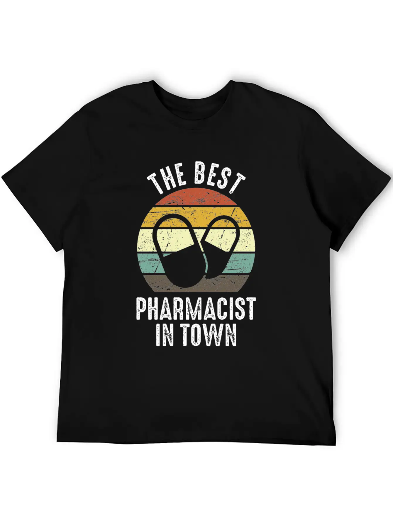The Best Pharmacist In Town Vintage Pharmacy Modern Fit Casual T-Shirt – Clean And Versatile Design