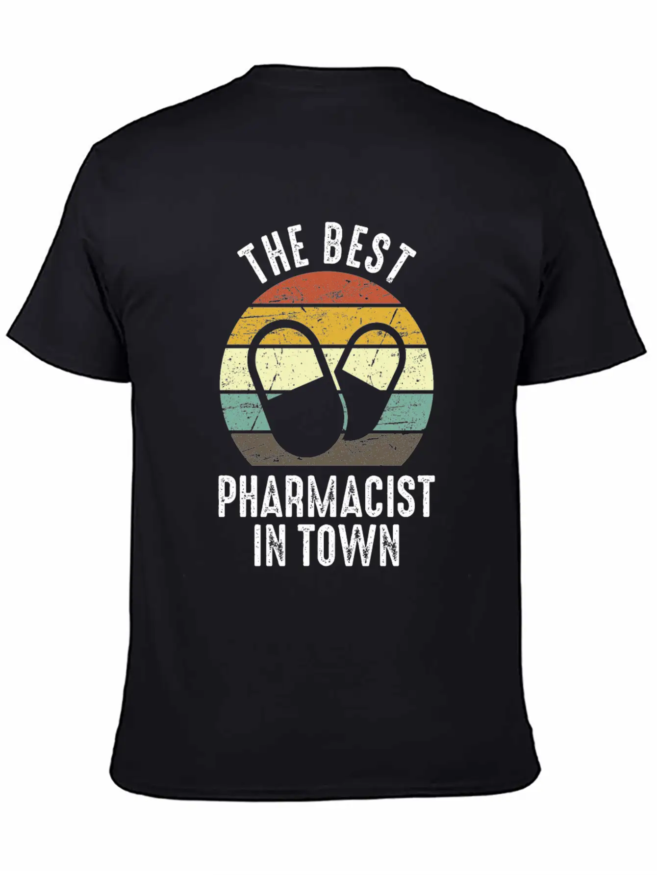 The Best Pharmacist In Town Vintage Pharmacy Modern Fit Casual T-Shirt – Clean And Versatile Design