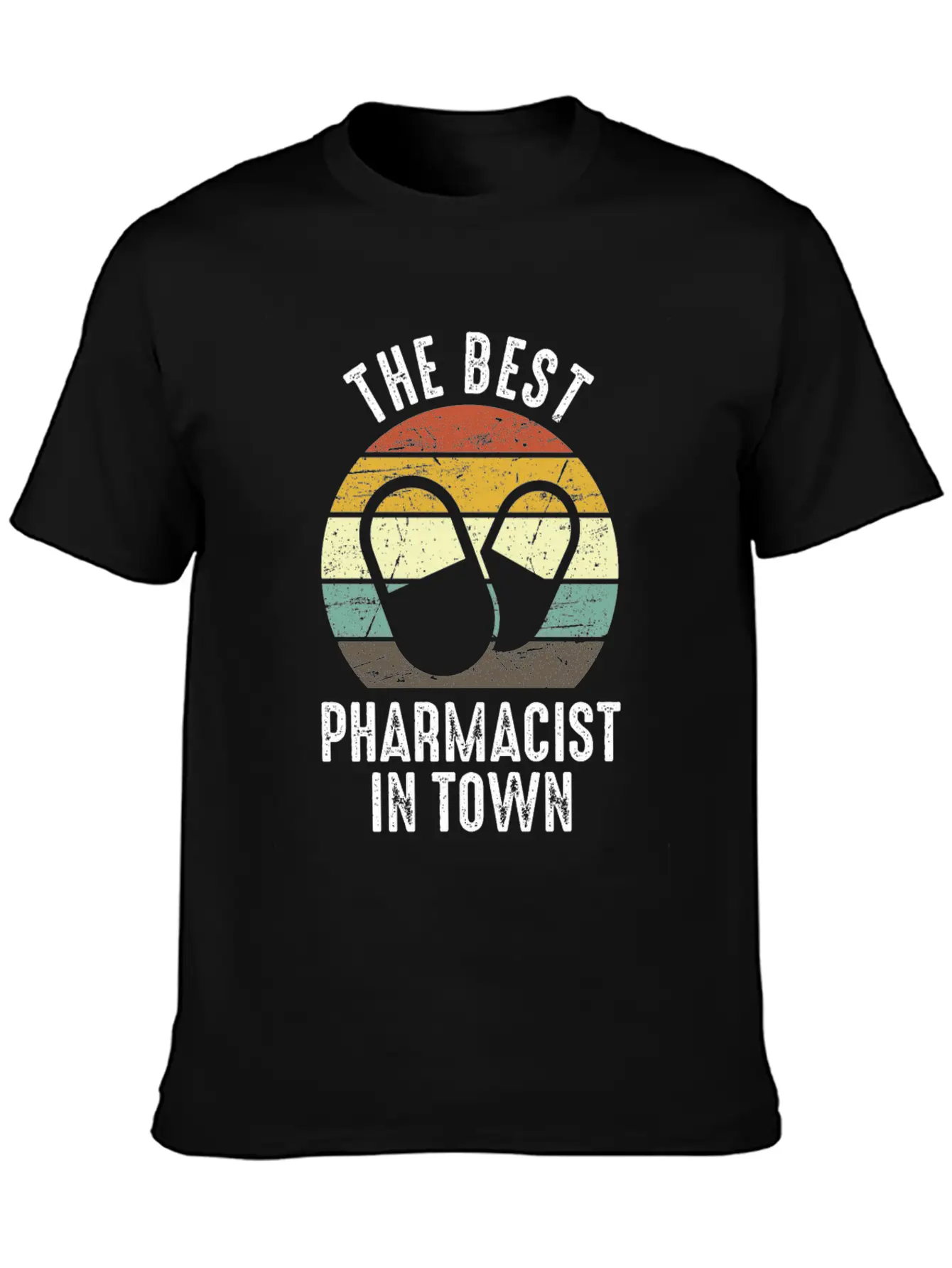 The Best Pharmacist In Town Vintage Pharmacy Modern Fit Casual T-Shirt – Clean And Versatile Design