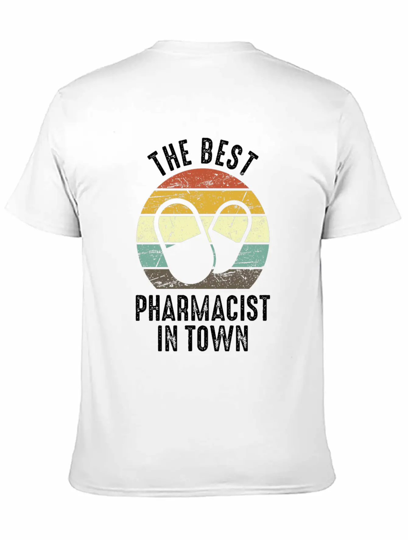 The Best Pharmacist In Town Vintage Pharmacy Modern Fit Casual T-Shirt – Clean And Versatile Design
