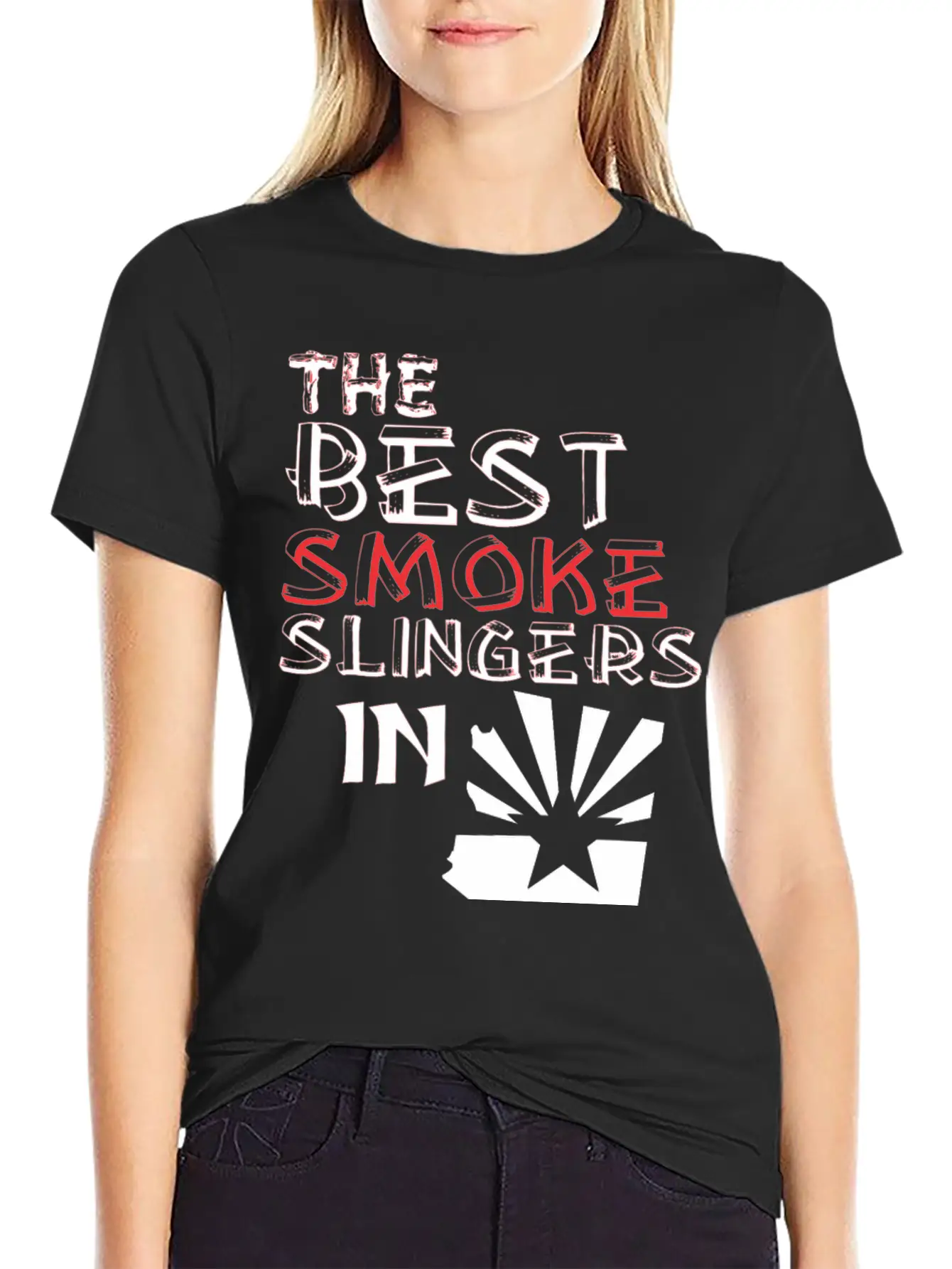 The Best Smoke Slingers In Arizona Barbecue Lightweight Cotton T-Shirt – Daily Comfort Graphic Shirt