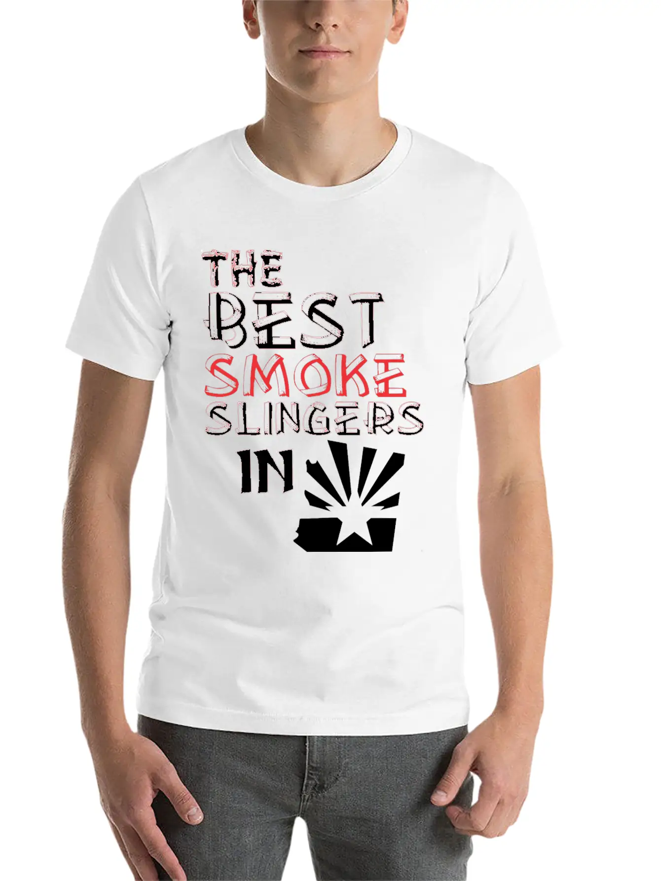 The Best Smoke Slingers In Arizona Barbecue Lightweight Cotton T-Shirt – Daily Comfort Graphic Shirt