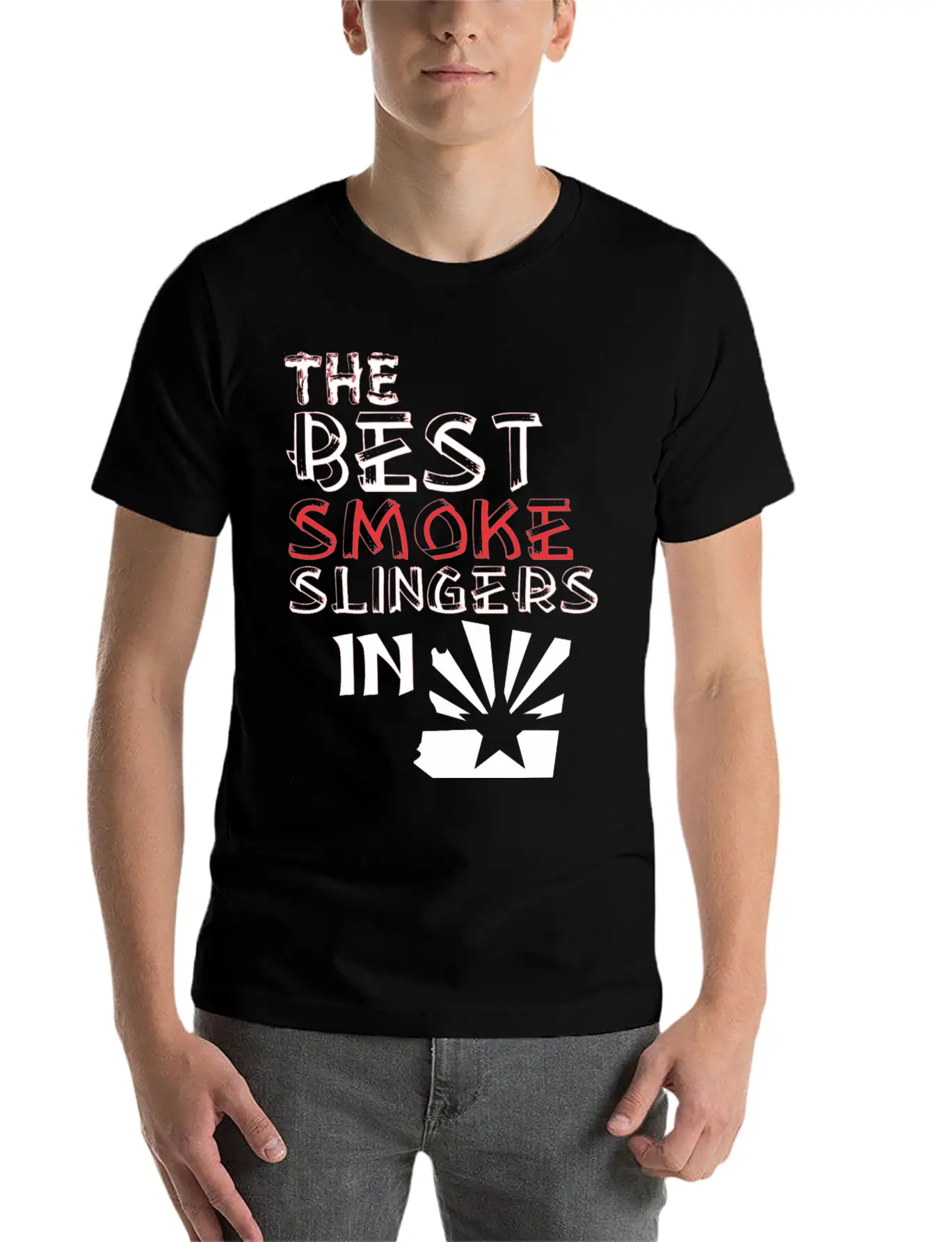 The Best Smoke Slingers In Arizona Barbecue Lightweight Cotton T-Shirt – Daily Comfort Graphic Shirt