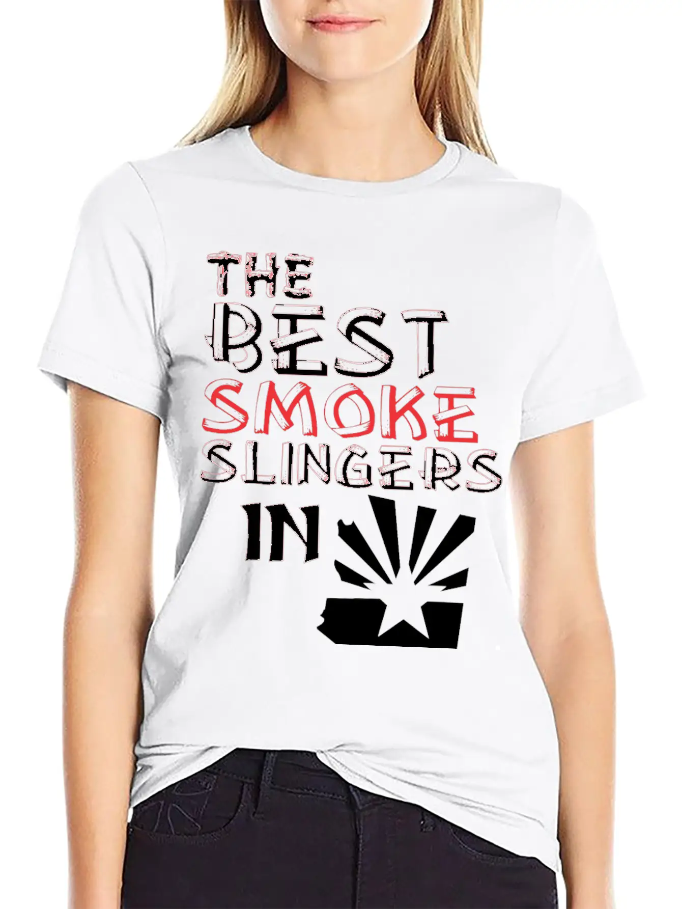 The Best Smoke Slingers In Arizona Barbecue Lightweight Cotton T-Shirt – Daily Comfort Graphic Shirt