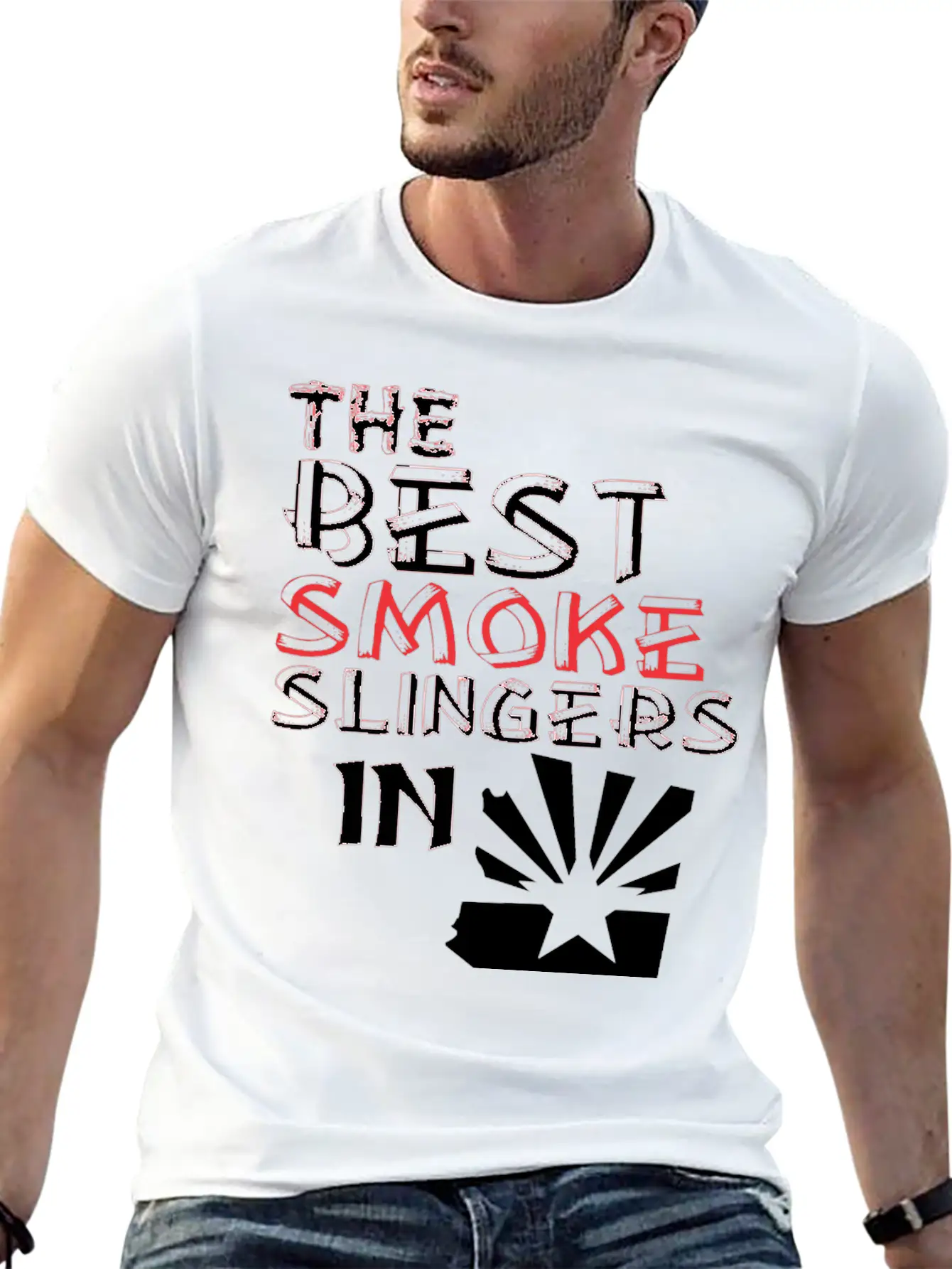 The Best Smoke Slingers In Arizona Barbecue Lightweight Cotton T-Shirt – Daily Comfort Graphic Shirt