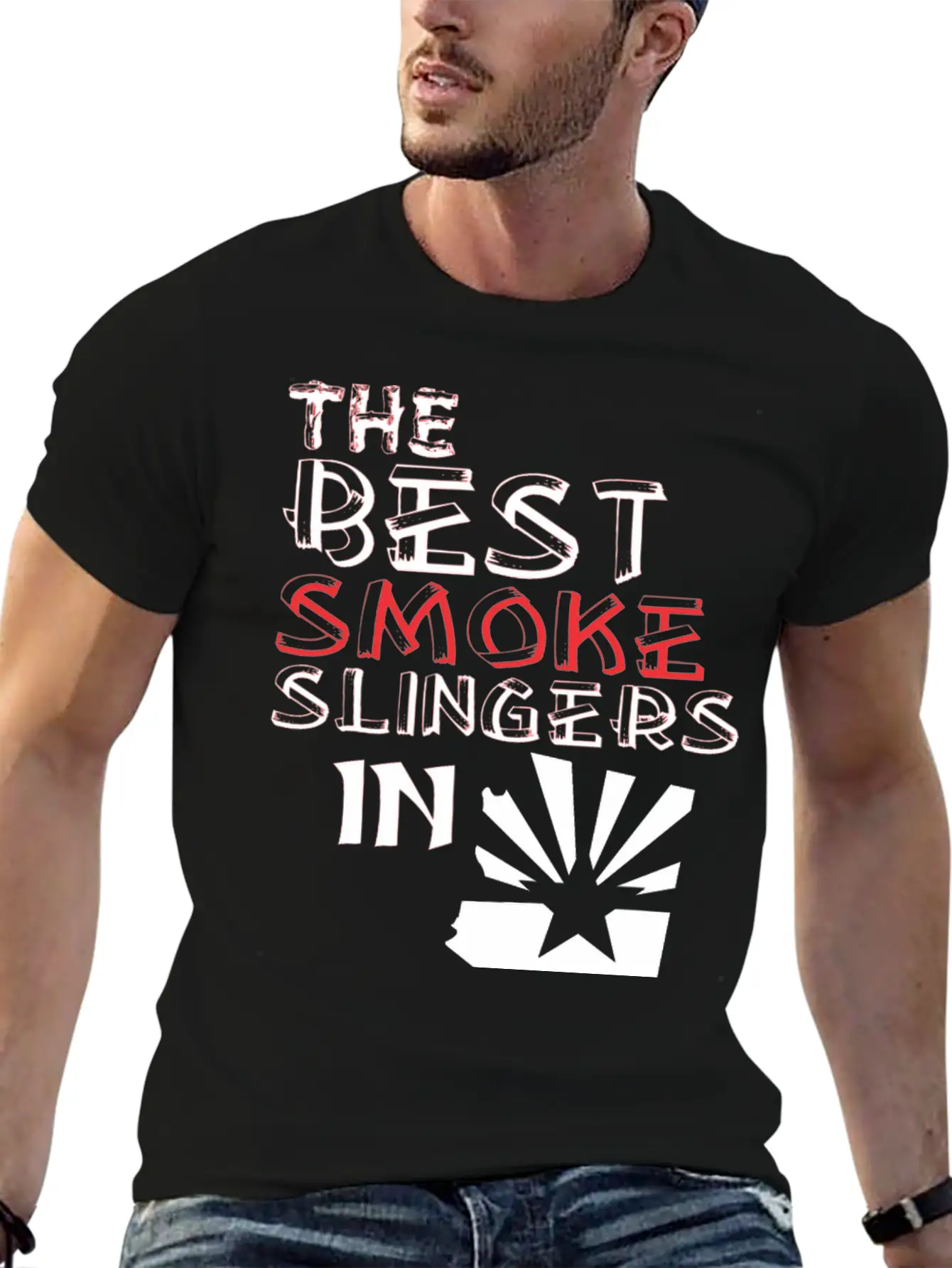 The Best Smoke Slingers In Arizona Barbecue Lightweight Cotton T-Shirt – Daily Comfort Graphic Shirt