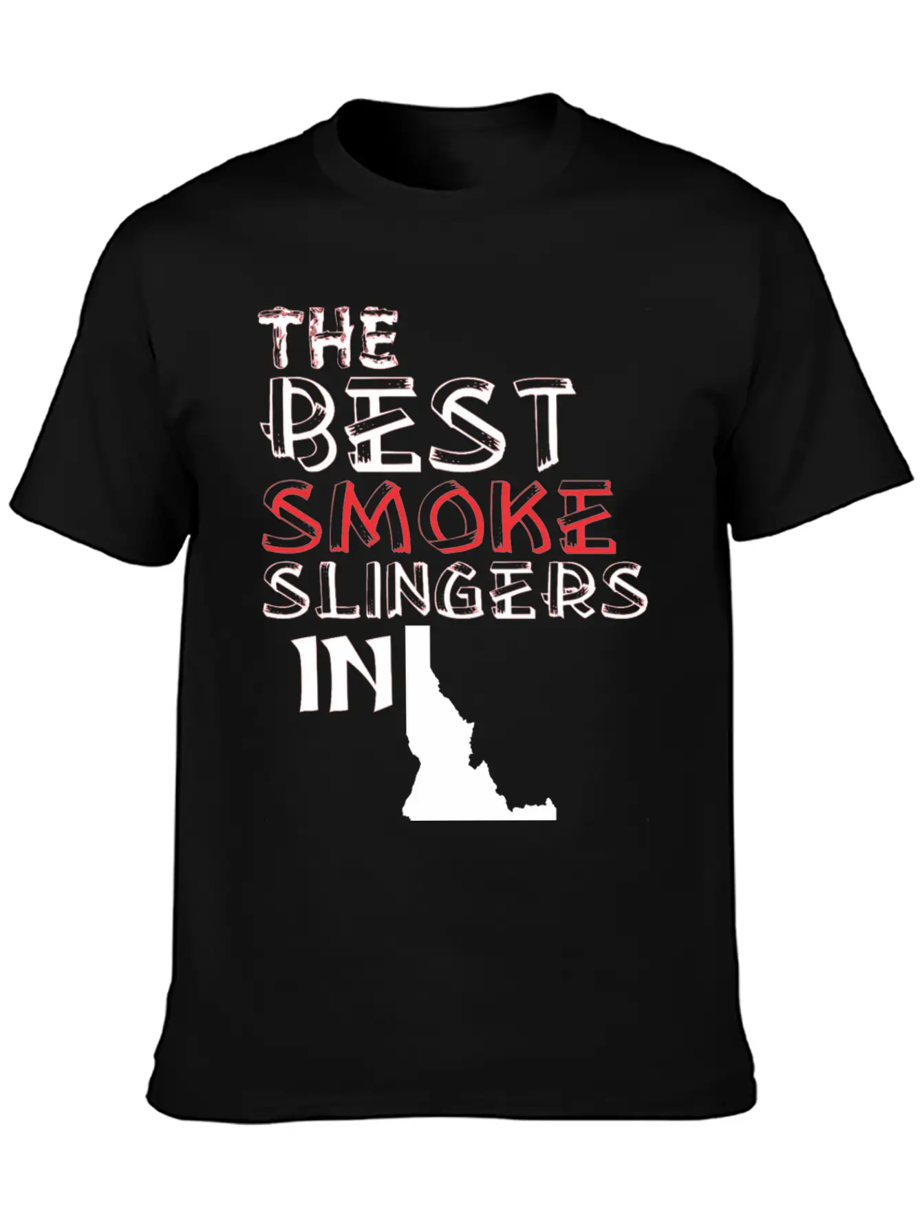 The Best Smoke Slingers In Idaho Barbecue Lightweight Cotton T-Shirt – Daily Comfort Graphic Shirt