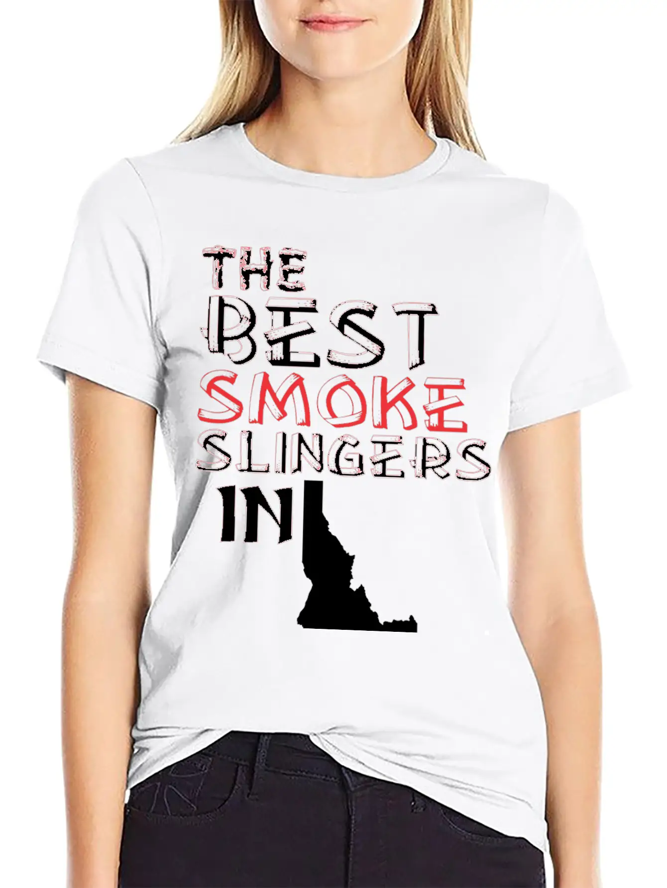 The Best Smoke Slingers In Idaho Barbecue Lightweight Cotton T-Shirt – Daily Comfort Graphic Shirt