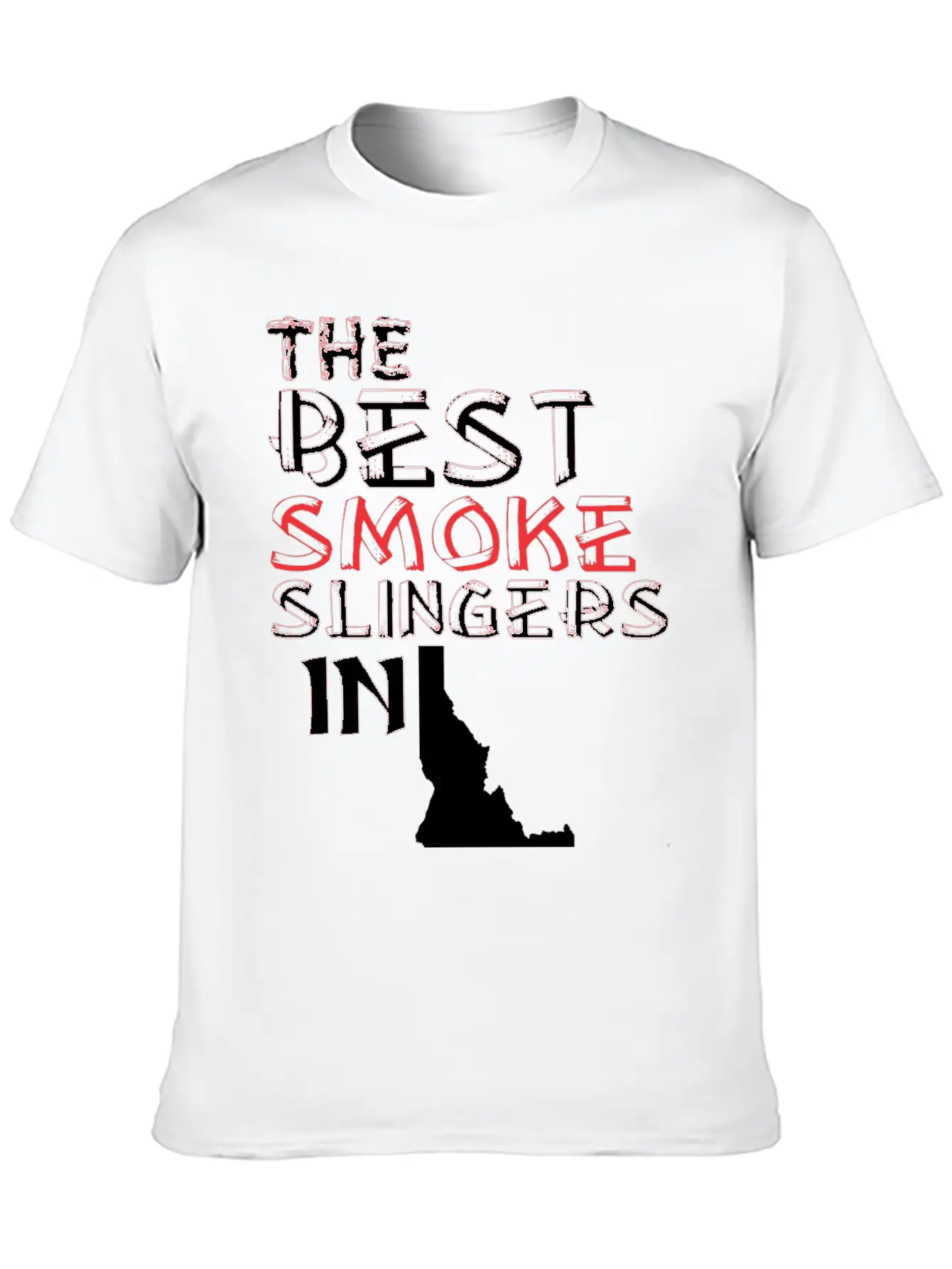 The Best Smoke Slingers In Idaho Barbecue Lightweight Cotton T-Shirt – Daily Comfort Graphic Shirt