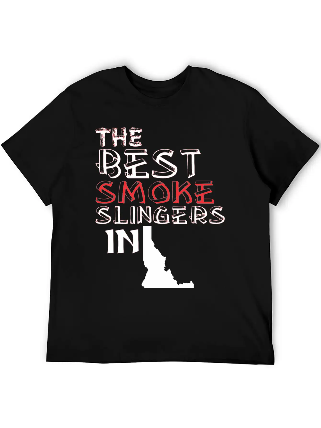The Best Smoke Slingers In Idaho Barbecue Lightweight Cotton T-Shirt – Daily Comfort Graphic Shirt