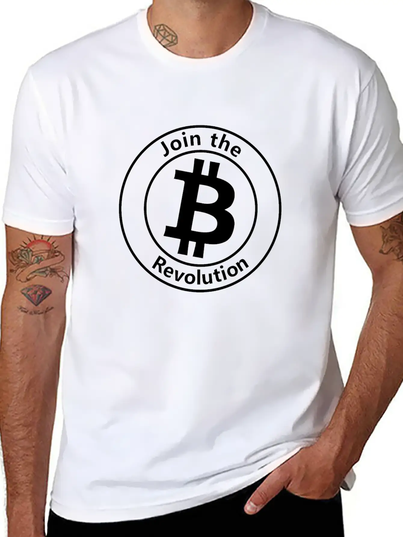 The Bitcoin Revolution Classic Fit Graphic Tee For Daily Comfort – Unisex Cotton Shirt