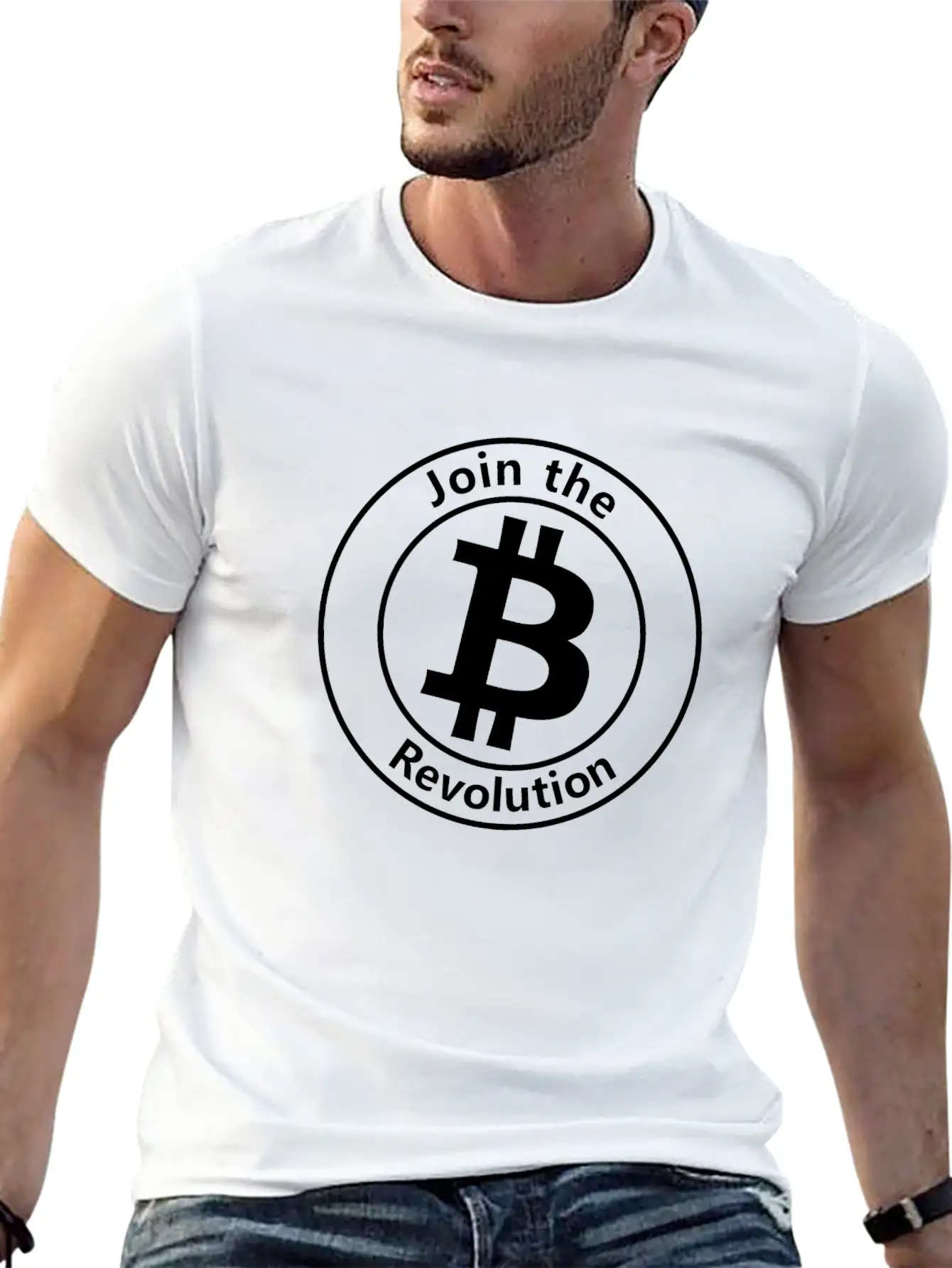 The Bitcoin Revolution Classic Fit Graphic Tee For Daily Comfort – Unisex Cotton Shirt