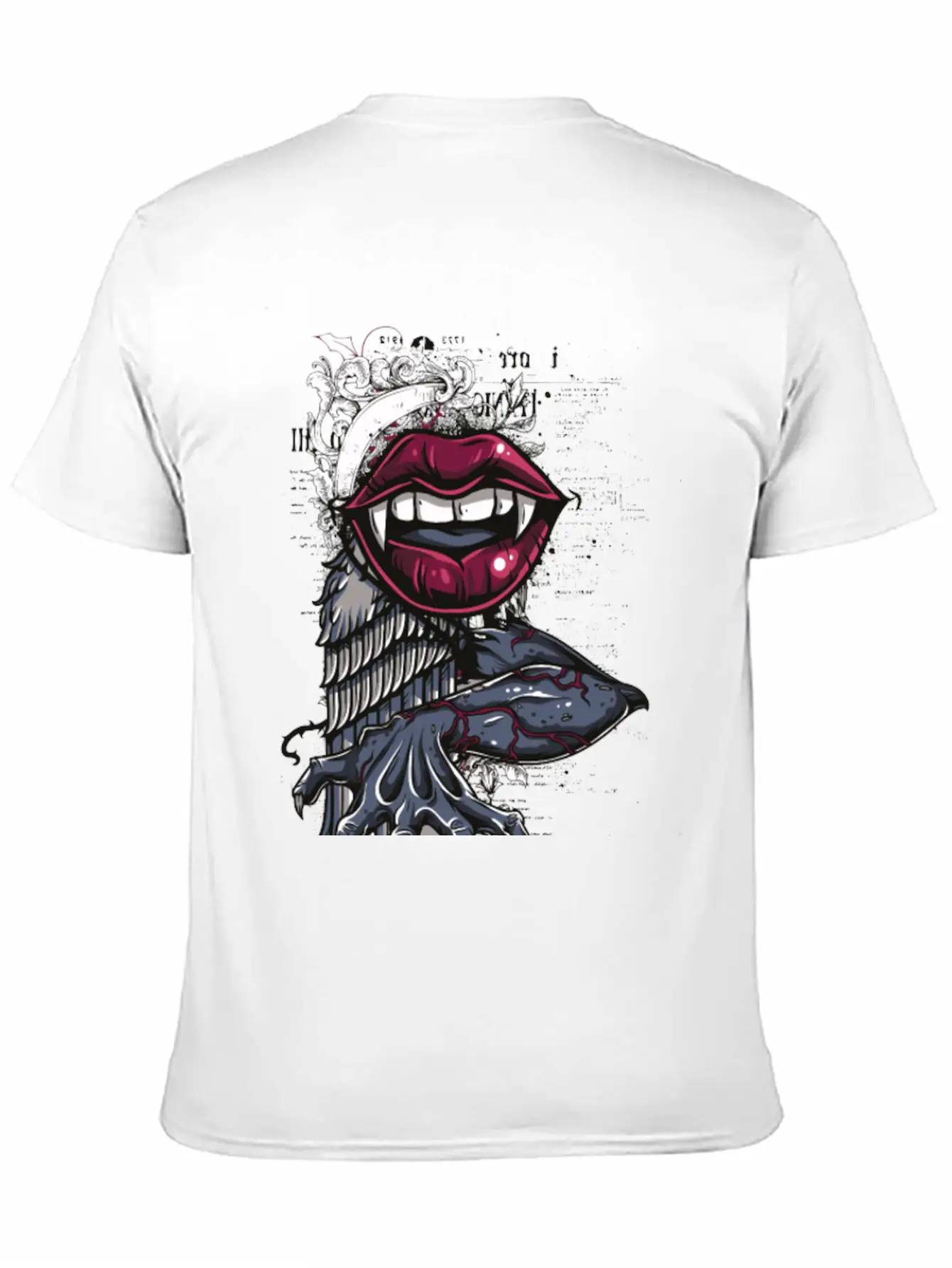 The Bite Of The Vampire - Dangerous Women Lips Unisex Casual T-Shirt ��� Clean Design For Daily Comfort