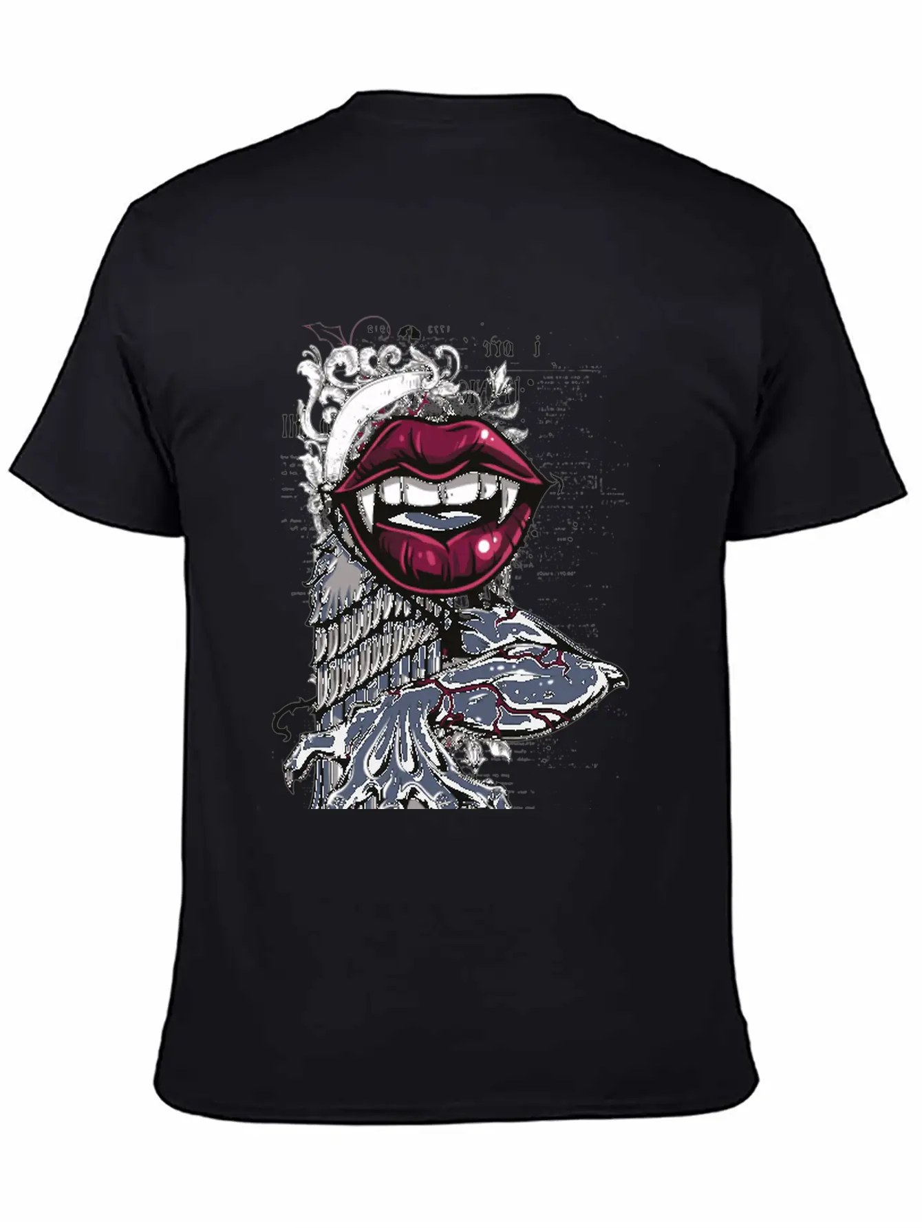 The Bite Of The Vampire - Dangerous Women Lips Unisex Casual T-Shirt ��� Clean Design For Daily Comfort