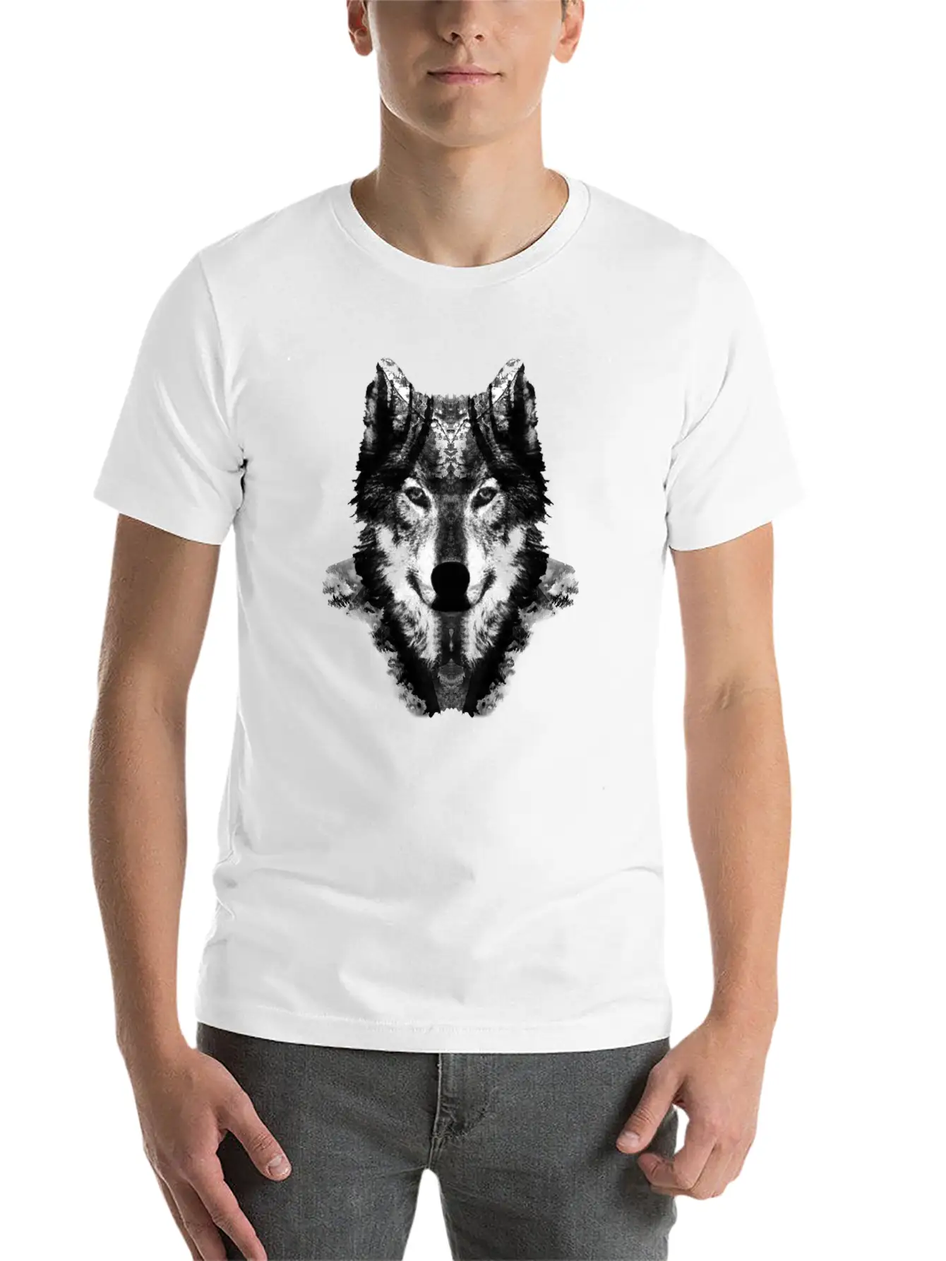 The Black Forest Wolf Hea Relaxed Everyday Tee – Lightweight And Durable Cotton