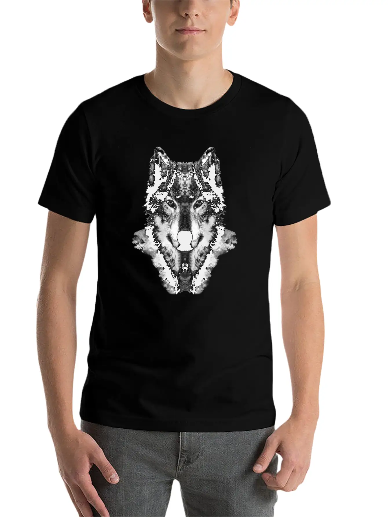 The Black Forest Wolf Hea Relaxed Everyday Tee – Lightweight And Durable Cotton