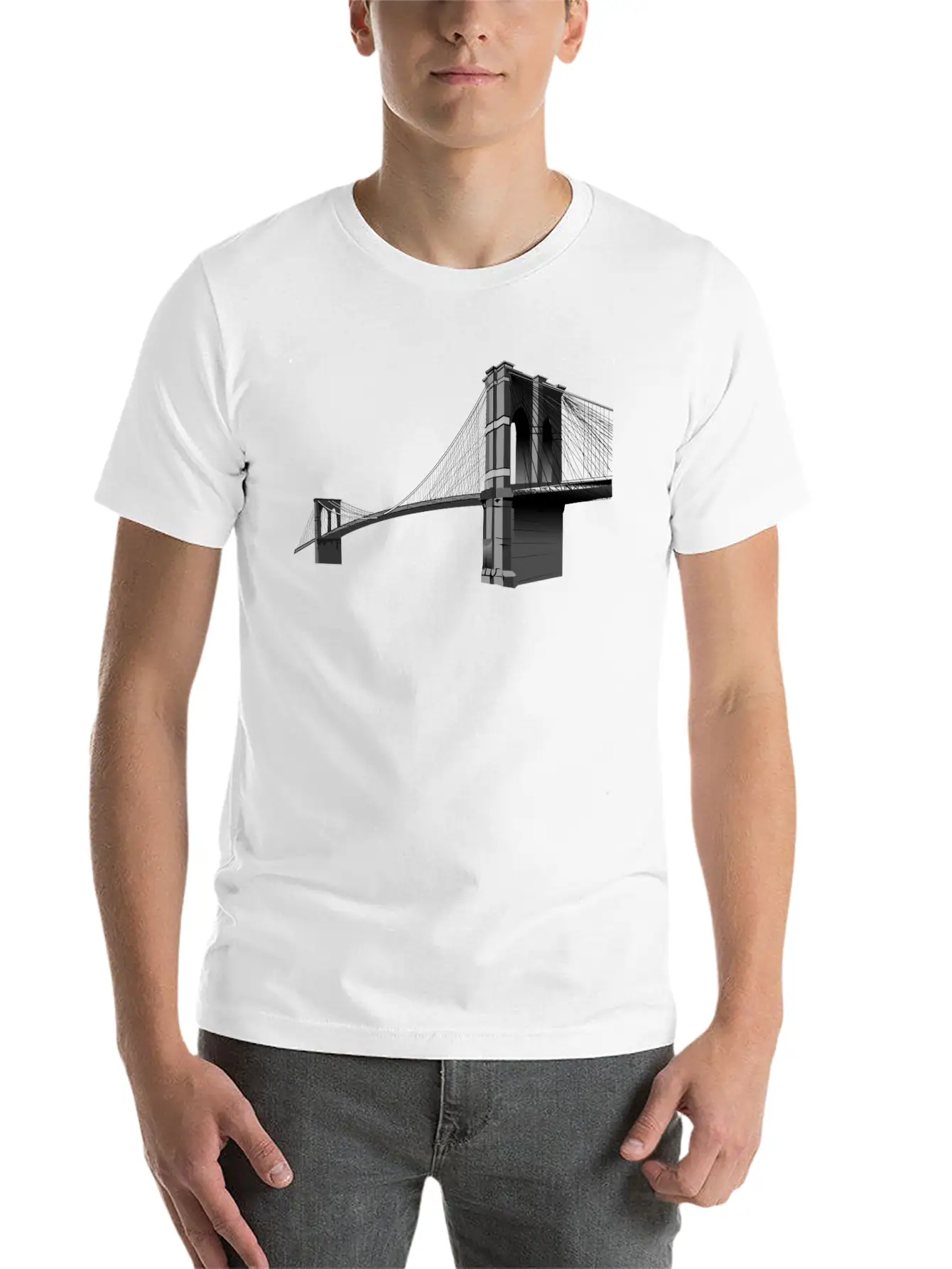 The Brooklyn Bridge Basic Graphic T-Shirt – Daily Comfort In Soft Cotton