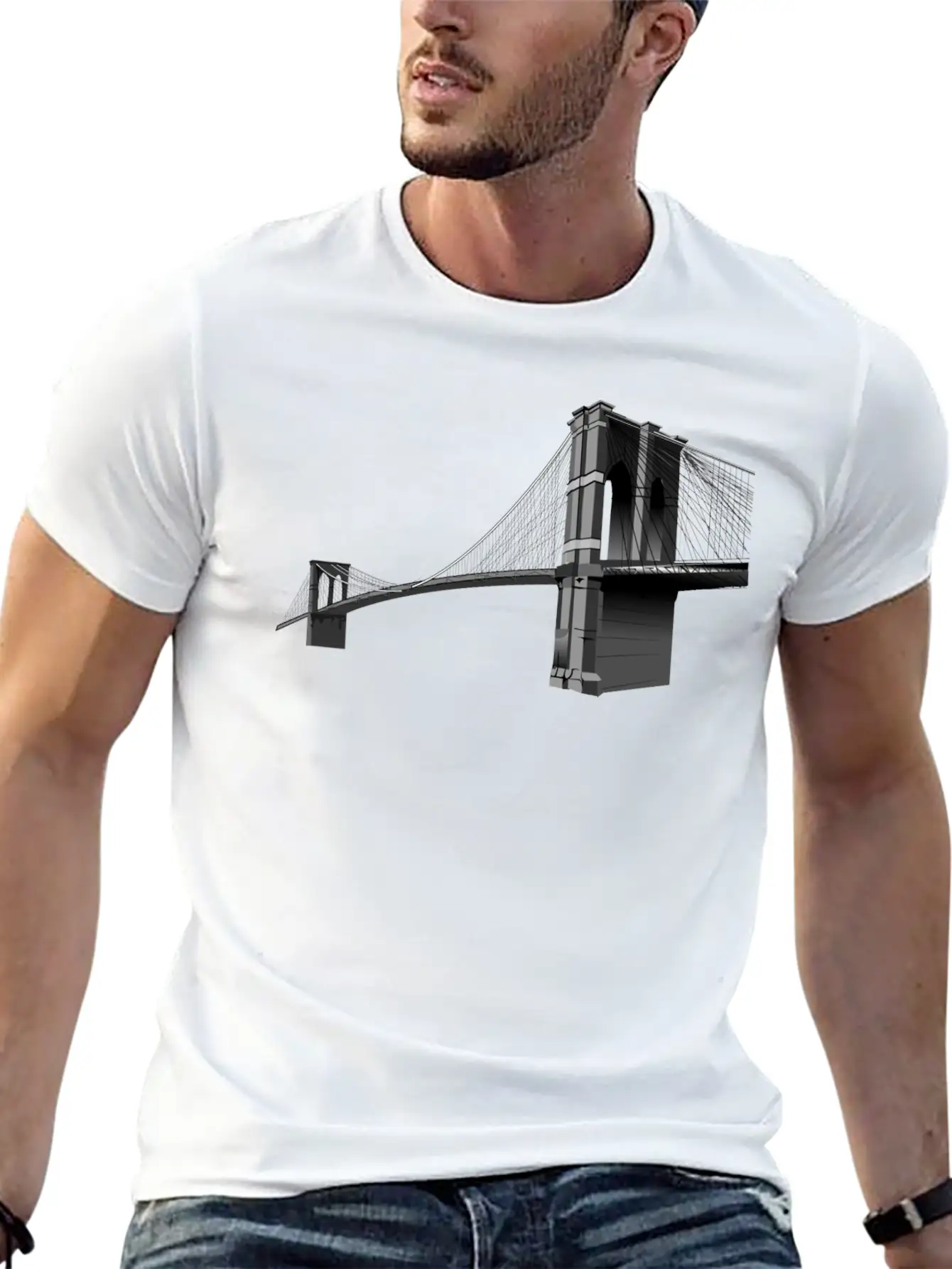 The Brooklyn Bridge Basic Graphic T-Shirt – Daily Comfort In Soft Cotton