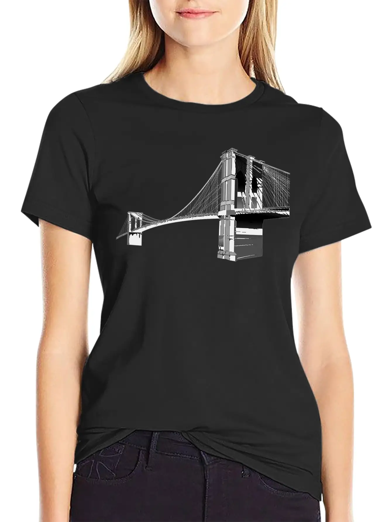 The Brooklyn Bridge Basic Graphic T-Shirt – Daily Comfort In Soft Cotton
