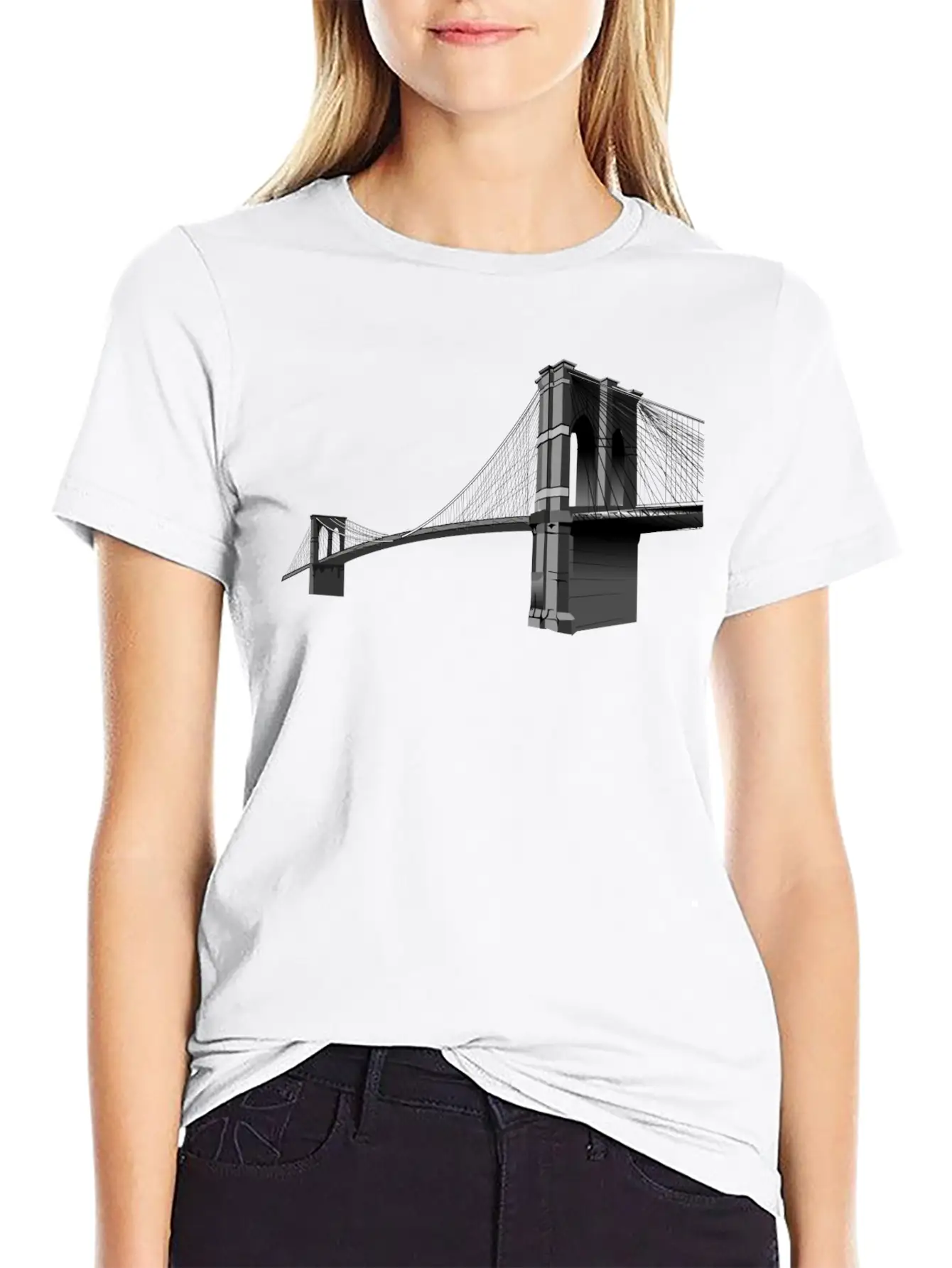 The Brooklyn Bridge Basic Graphic T-Shirt – Daily Comfort In Soft Cotton