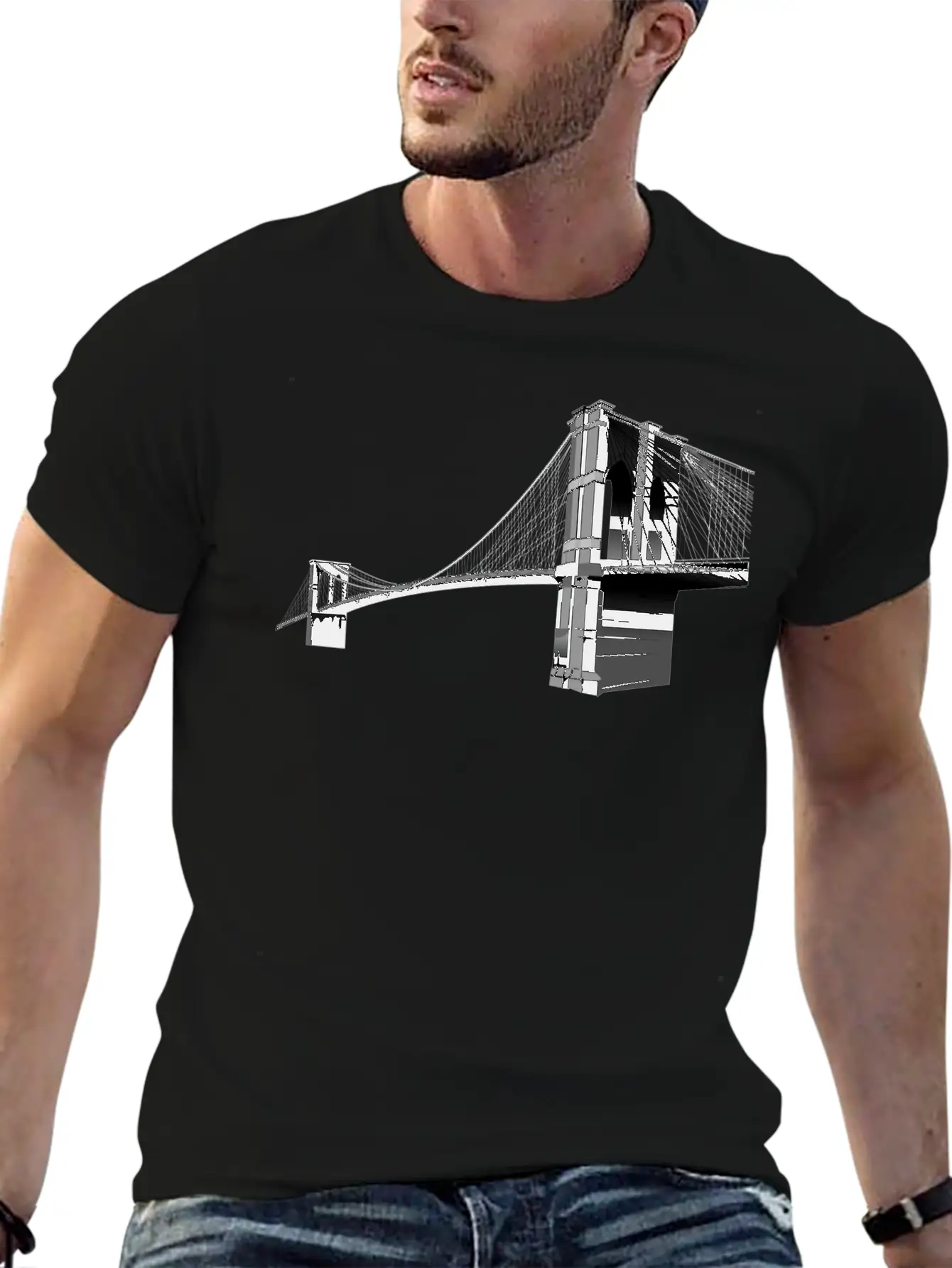 The Brooklyn Bridge Basic Graphic T-Shirt – Daily Comfort In Soft Cotton