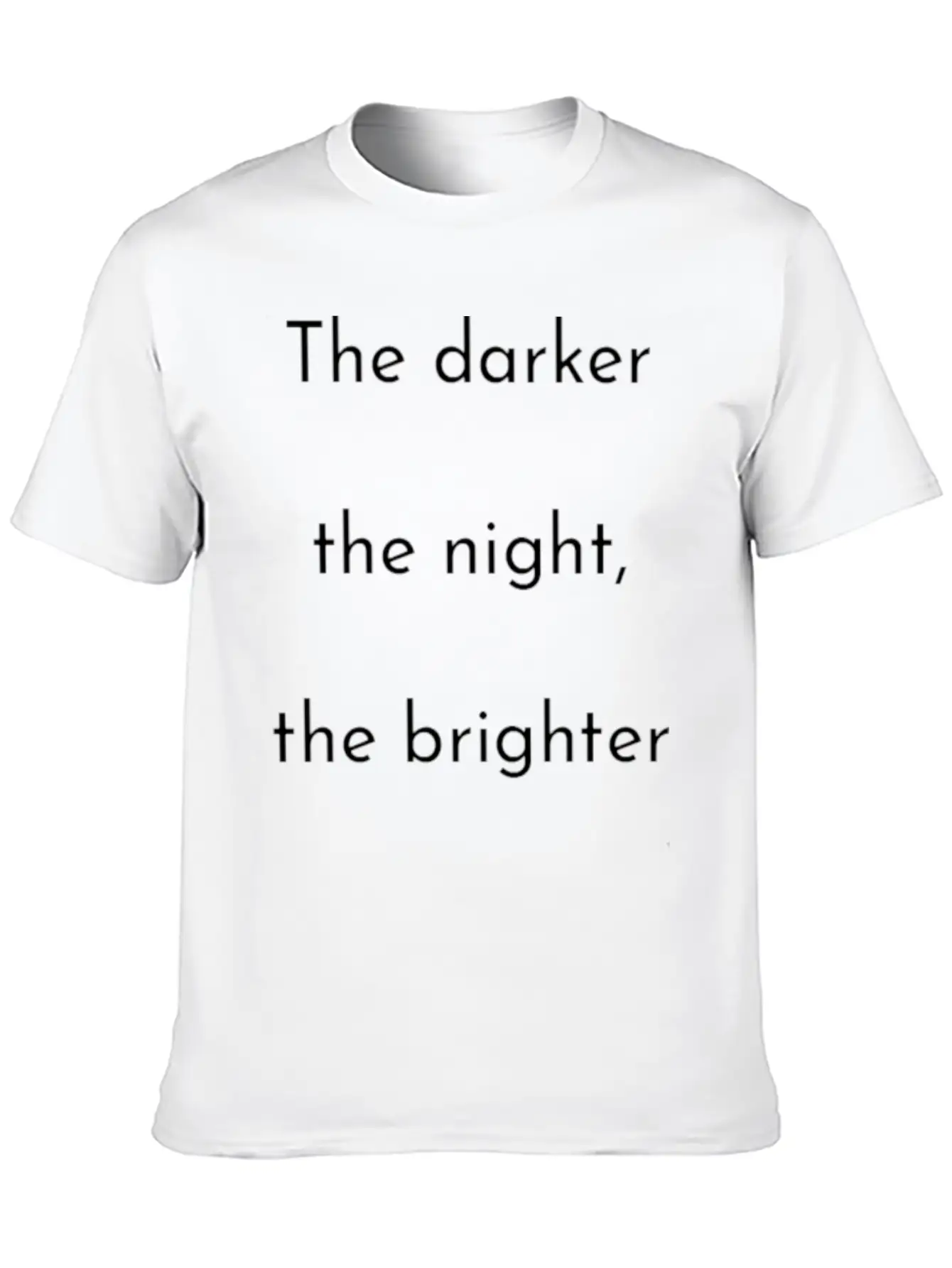 The Darker The Night Mindfulness Spiritual Basic Graphic T-Shirt – Daily Comfort In Soft Cotton