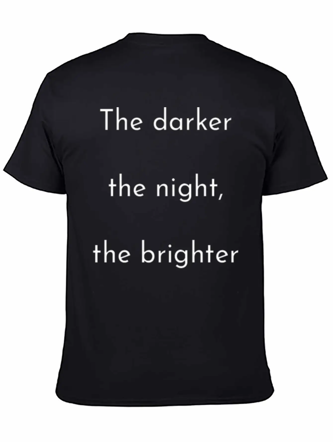 The Darker The Night Mindfulness Spiritual Basic Graphic T-Shirt – Daily Comfort In Soft Cotton