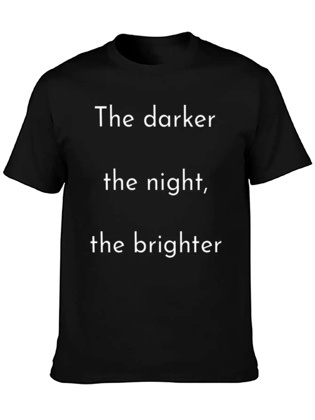 The Darker The Night Mindfulness Spiritual Basic Graphic T-Shirt – Daily Comfort In Soft Cotton