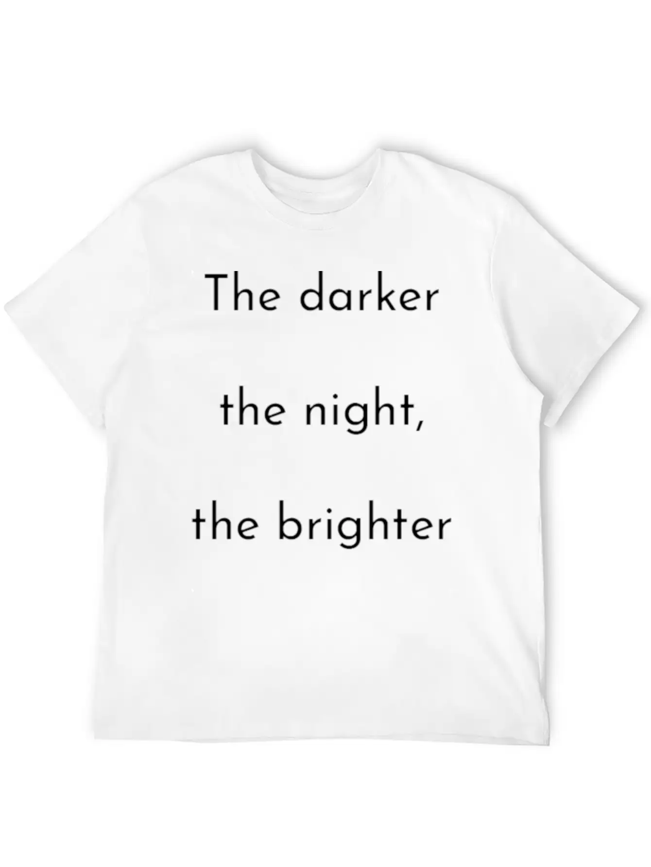 The Darker The Night Mindfulness Spiritual Basic Graphic T-Shirt – Daily Comfort In Soft Cotton