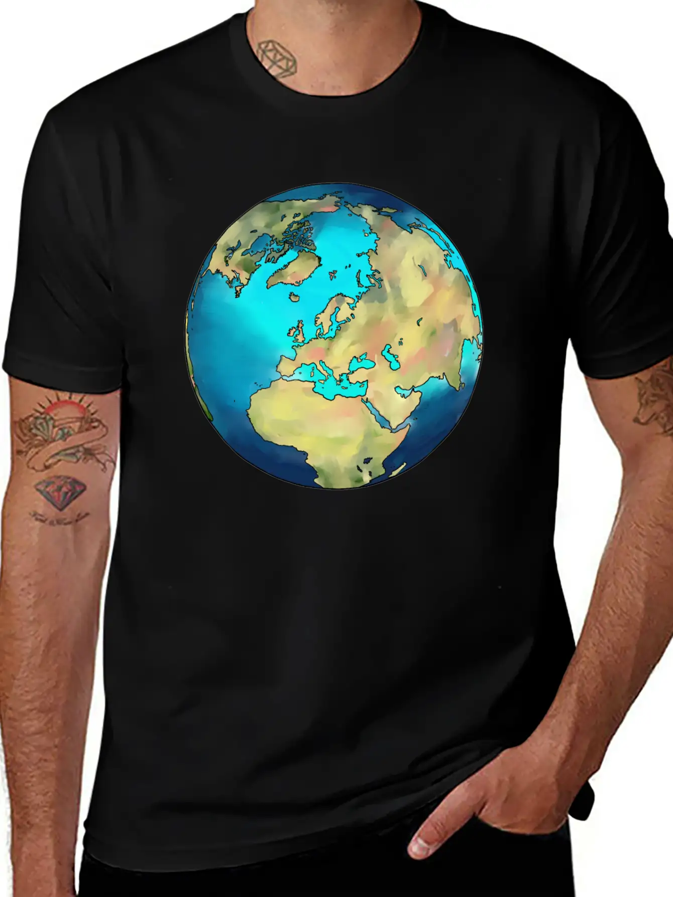 The Earth As A Desert Planet Like Mars Now Modern Fit Casual T-Shirt – Clean And Versatile Design