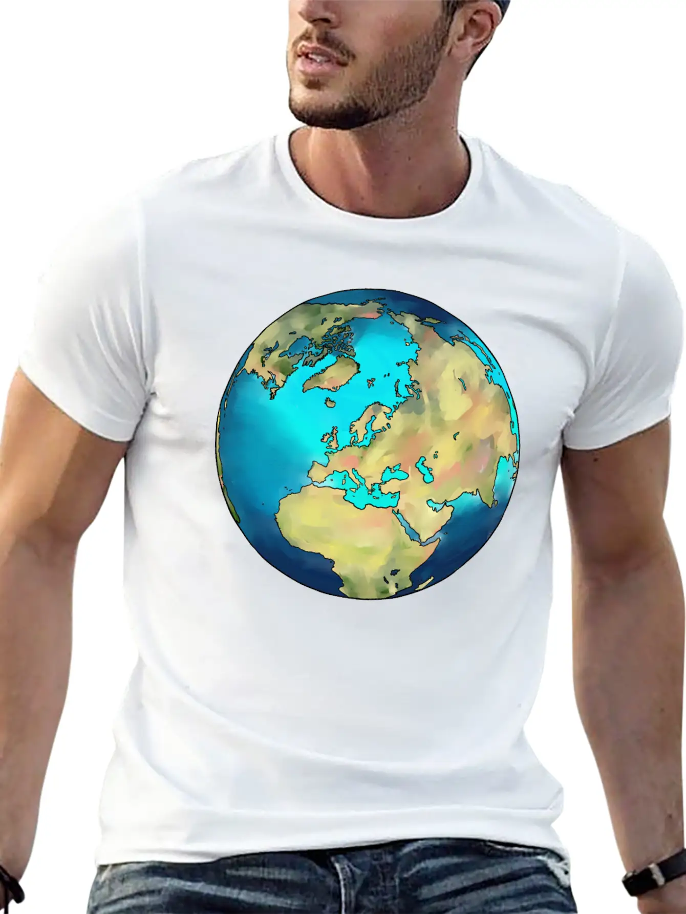 The Earth As A Desert Planet Like Mars Now Modern Fit Casual T-Shirt – Clean And Versatile Design