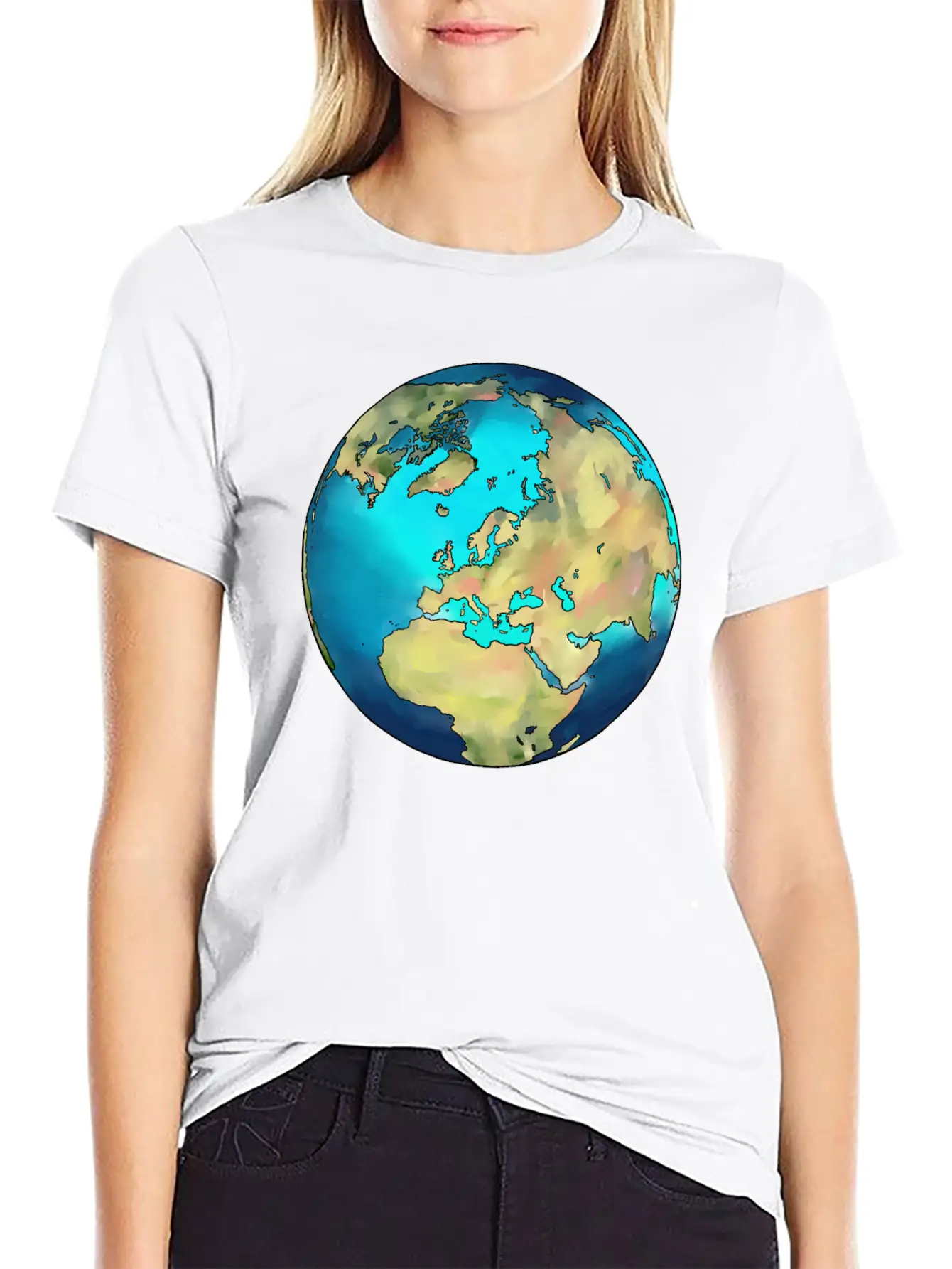 The Earth As A Desert Planet Like Mars Now Modern Fit Casual T-Shirt – Clean And Versatile Design