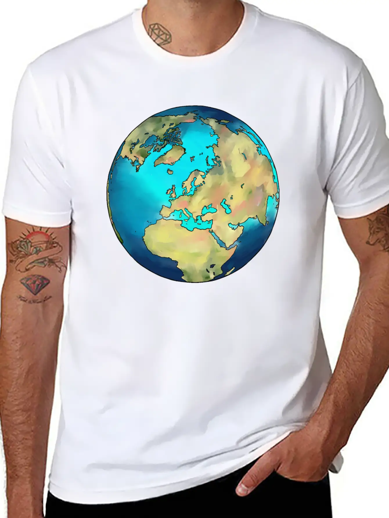 The Earth As A Desert Planet Like Mars Now Modern Fit Casual T-Shirt – Clean And Versatile Design