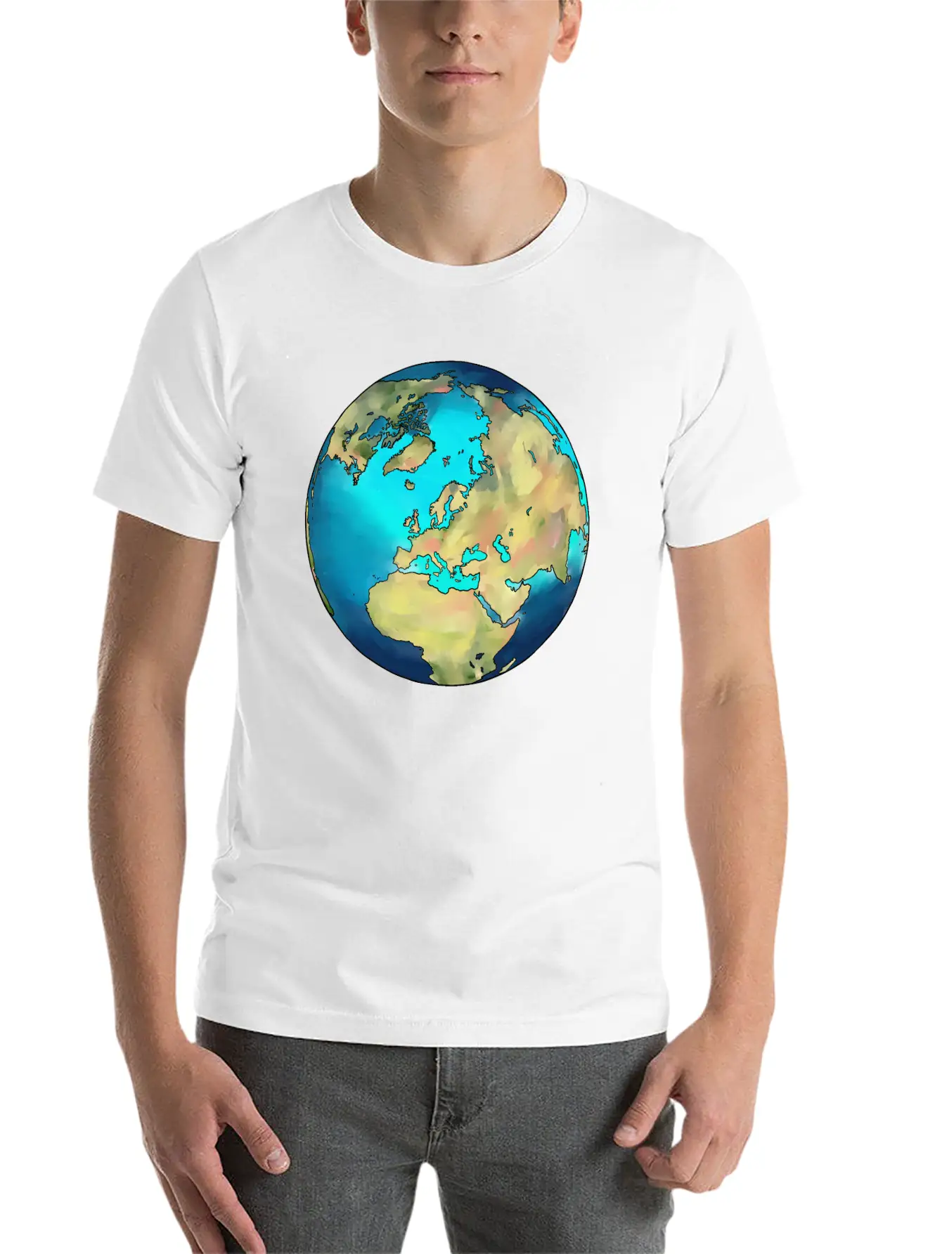 The Earth As A Desert Planet Like Mars Now Modern Fit Casual T-Shirt – Clean And Versatile Design