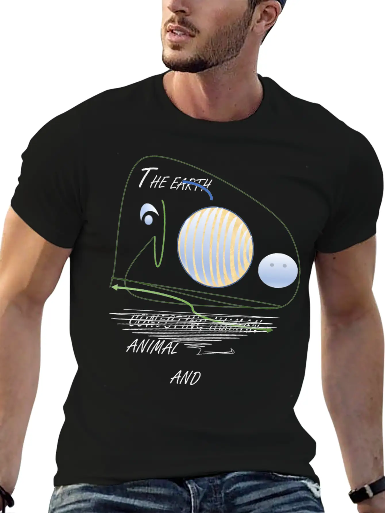 THE EARTH Soft Cotton Short Sleeve Tee – Unisex Wardrobe Staple