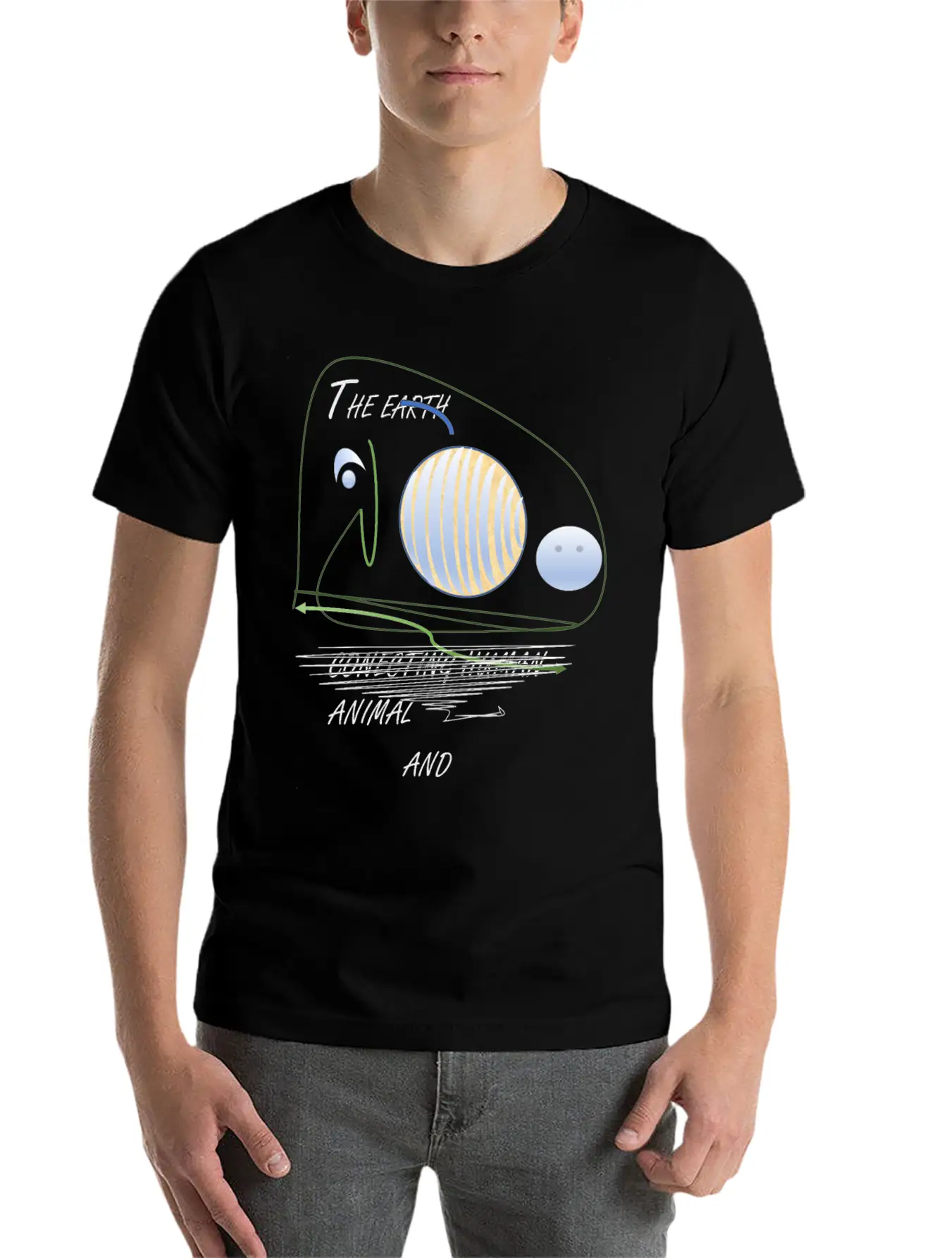 THE EARTH Soft Cotton Short Sleeve Tee – Unisex Wardrobe Staple