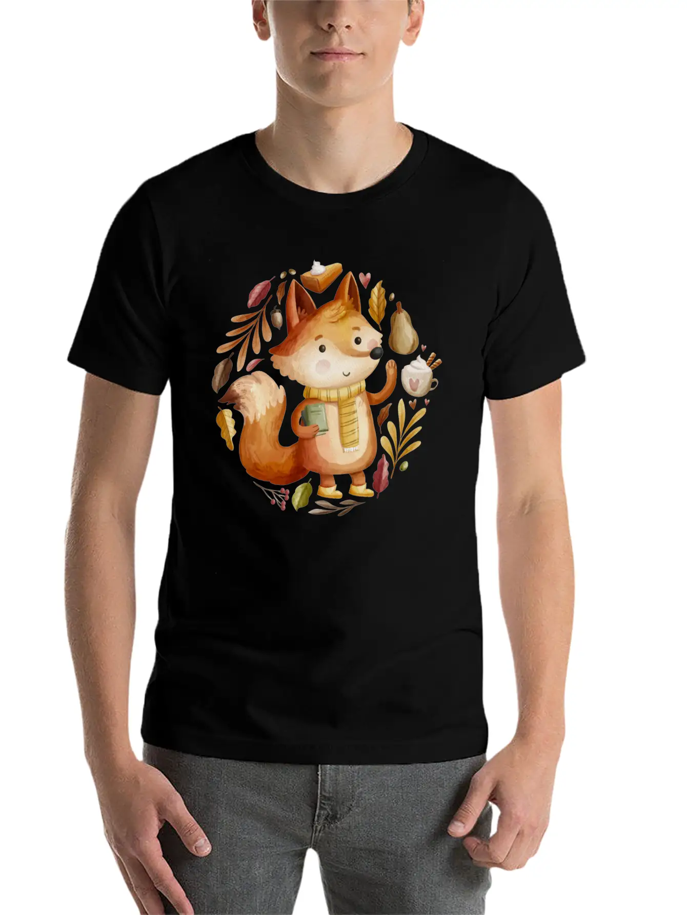 The Fox Autumn Unisex Casual T-Shirt ��� Clean Design For Daily Comfort