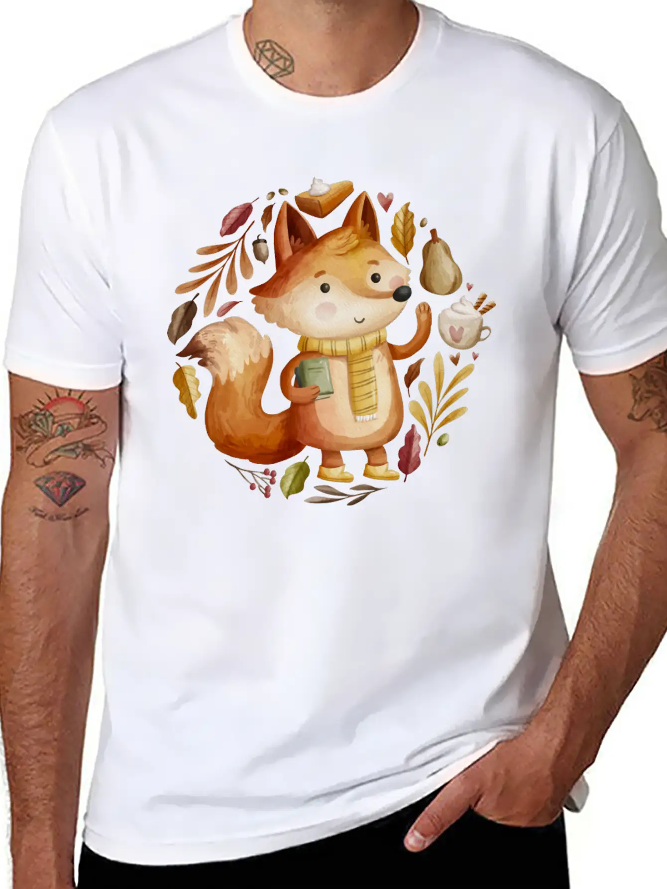 The Fox Autumn Unisex Casual T-Shirt ��� Clean Design For Daily Comfort