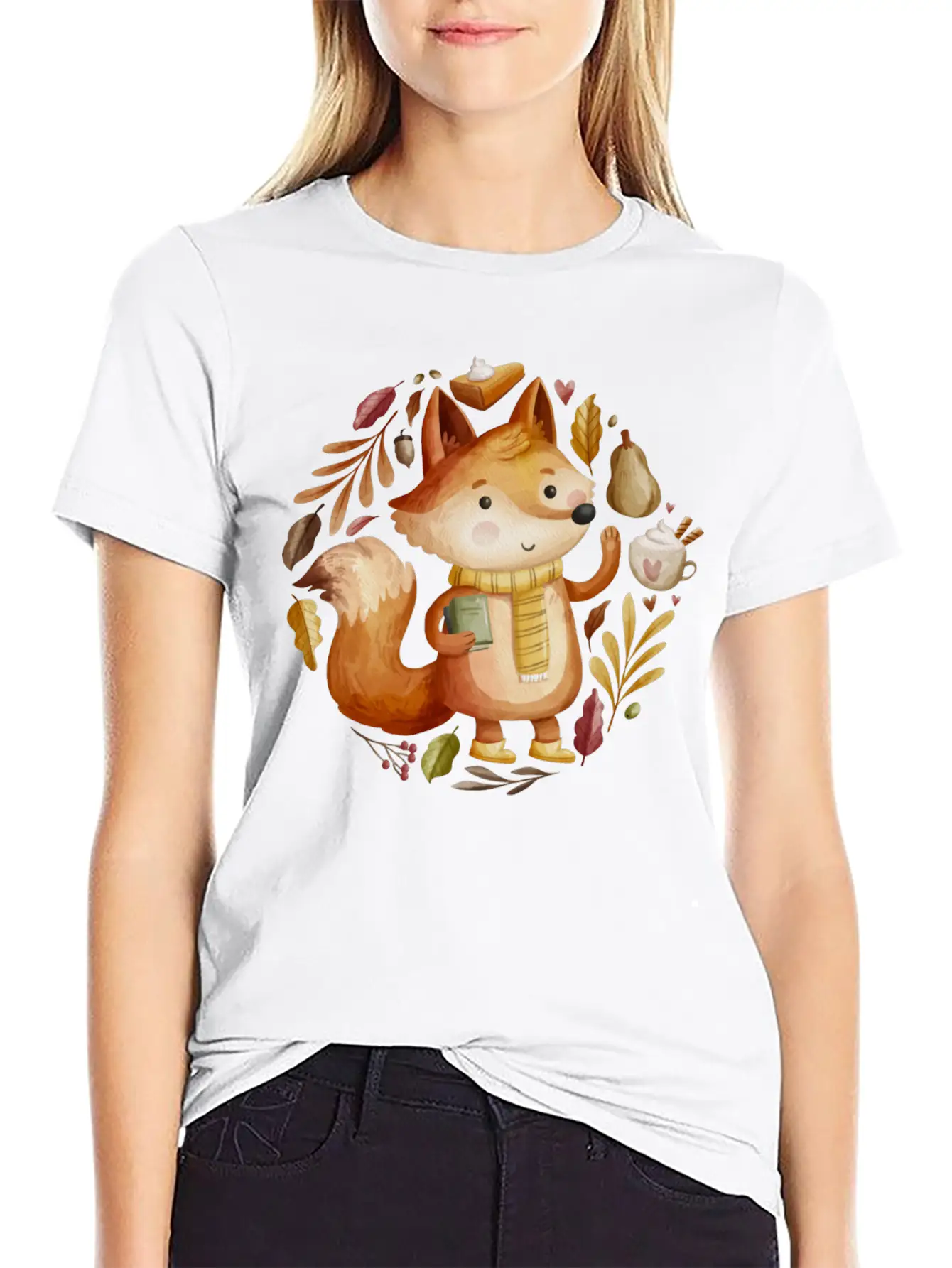 The Fox Autumn Unisex Casual T-Shirt ��� Clean Design For Daily Comfort