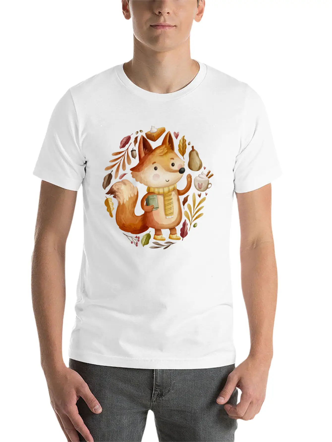 The Fox Autumn Unisex Casual T-Shirt ��� Clean Design For Daily Comfort