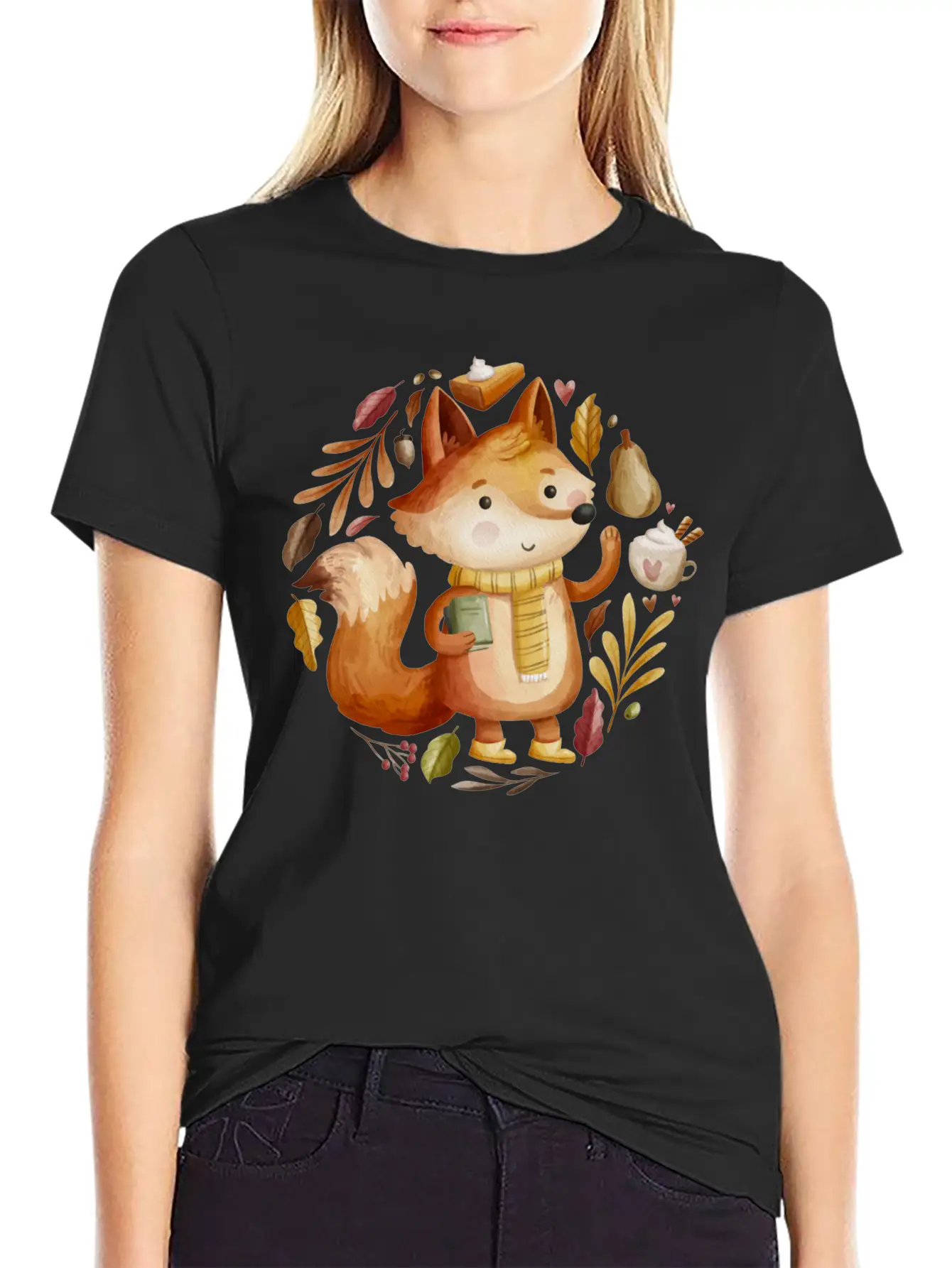 The Fox Autumn Unisex Casual T-Shirt ��� Clean Design For Daily Comfort