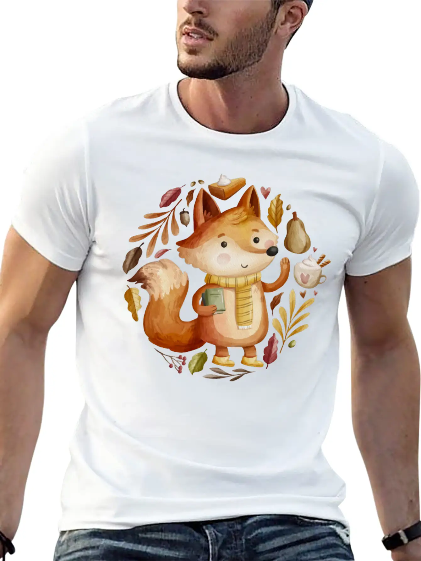 The Fox Autumn Unisex Casual T-Shirt ��� Clean Design For Daily Comfort